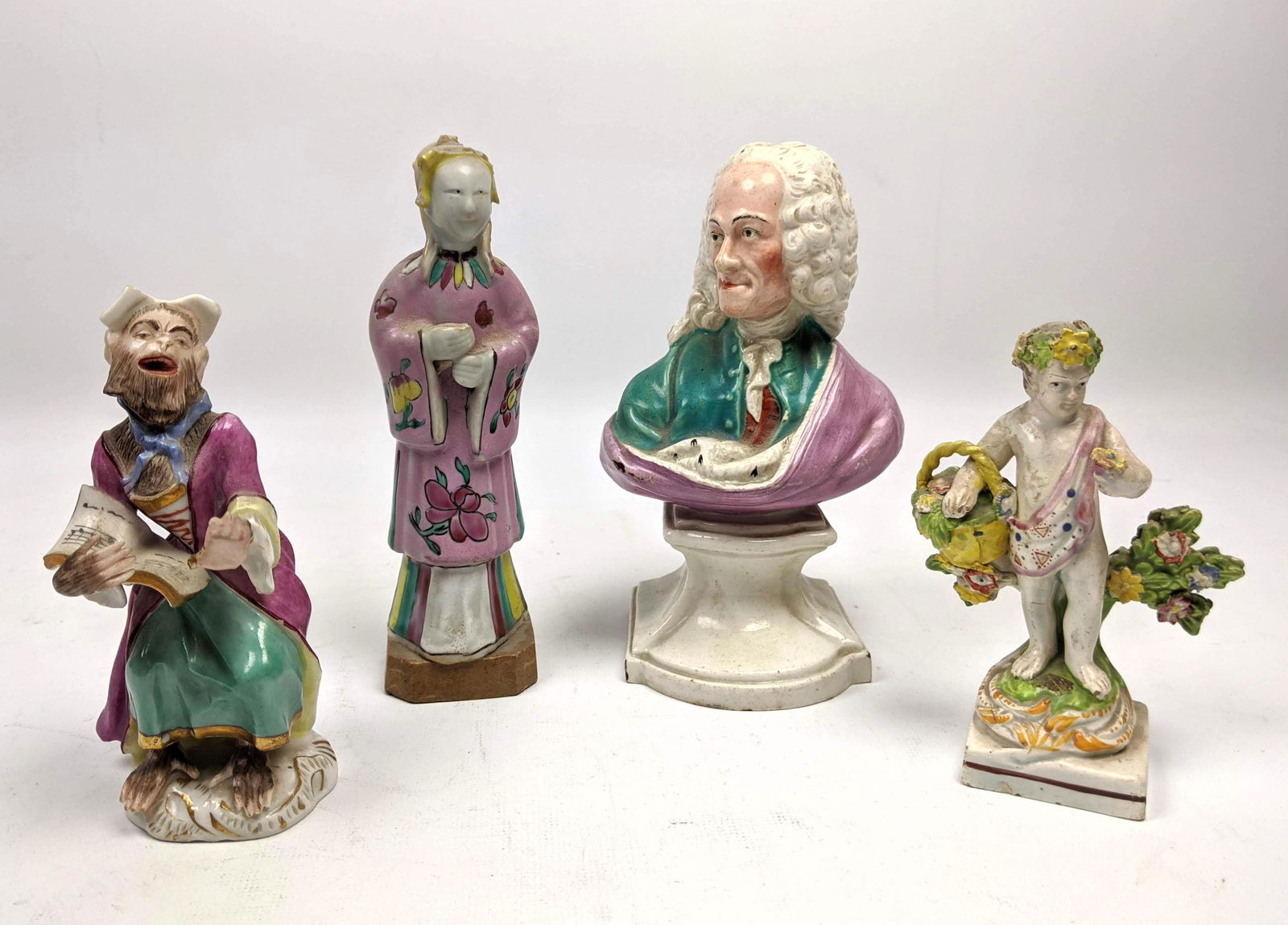 4pcs European and Asian Porcelain Figurines.  Meissen m (1 of 17)
