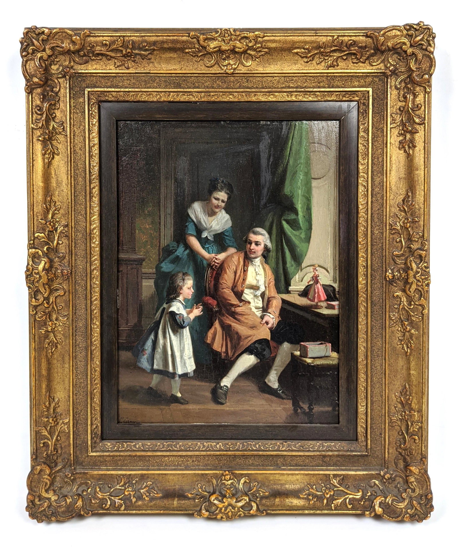 Prudent Louis Leray Oil Painting. 19th Century Oil Pain (1 of 10)