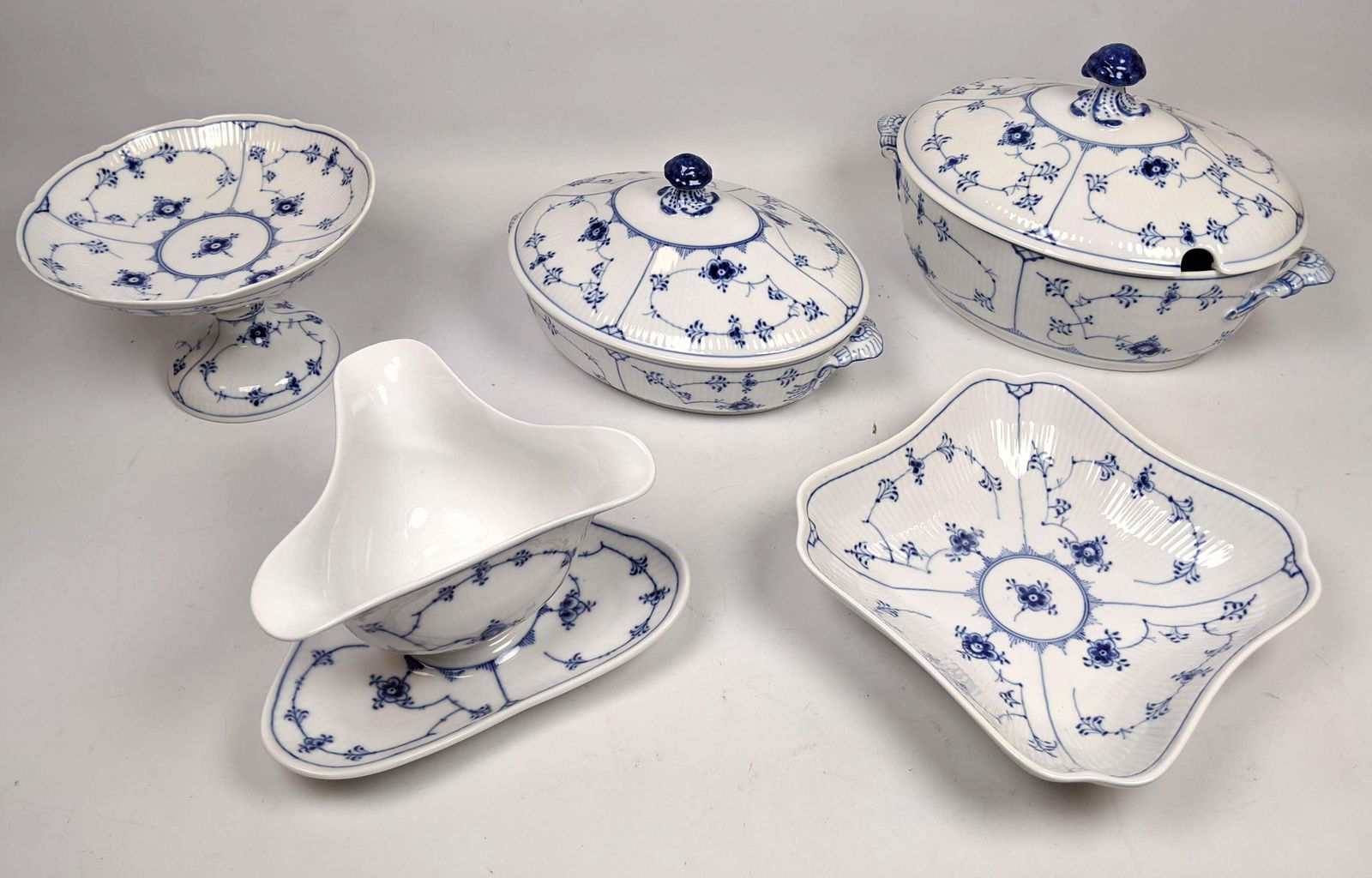 5pcs ROYAL COPENHAGEN Denmark China Dishes Serving Piec (1 of 17)