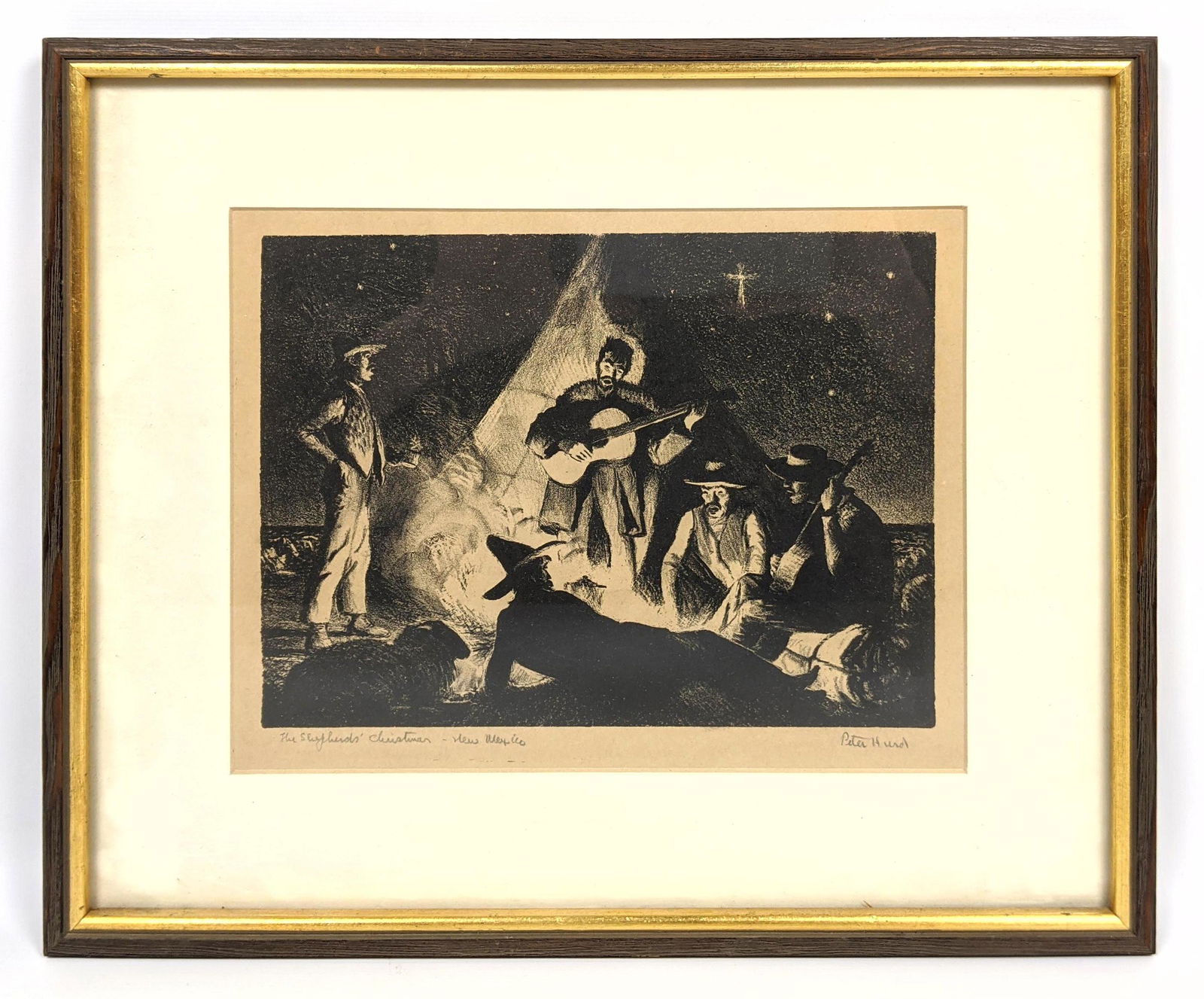 PETER HURD Etching Print. The sheepherders Christmas Ne (1 of 7)