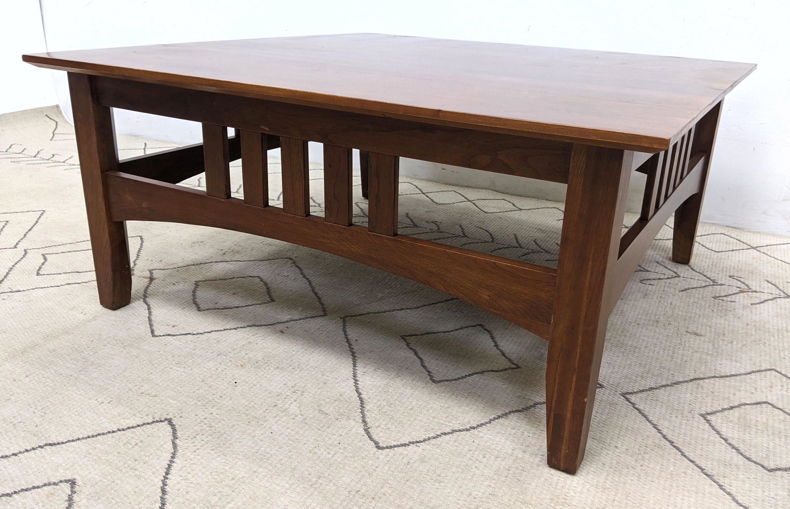 ETHAN ALLEN Cherry Arts and Crafts Coffee Table.  Arche (1 of 10)