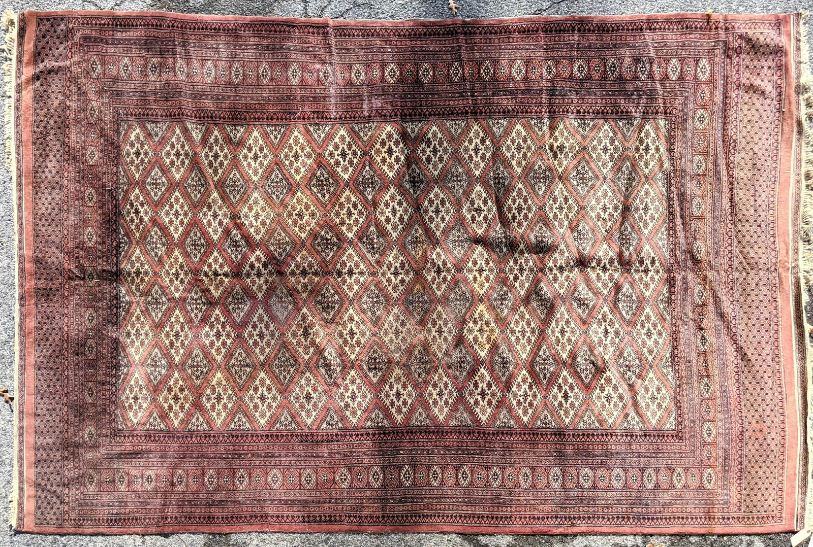 10'6x7'5 Bokhara style Handmade Oriental Carpet Rug Bur (1 of 4)