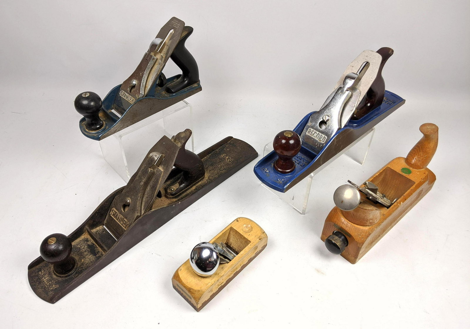 5 pcs Wood Working Planes. Stanley, west German, Record (1 of 13)