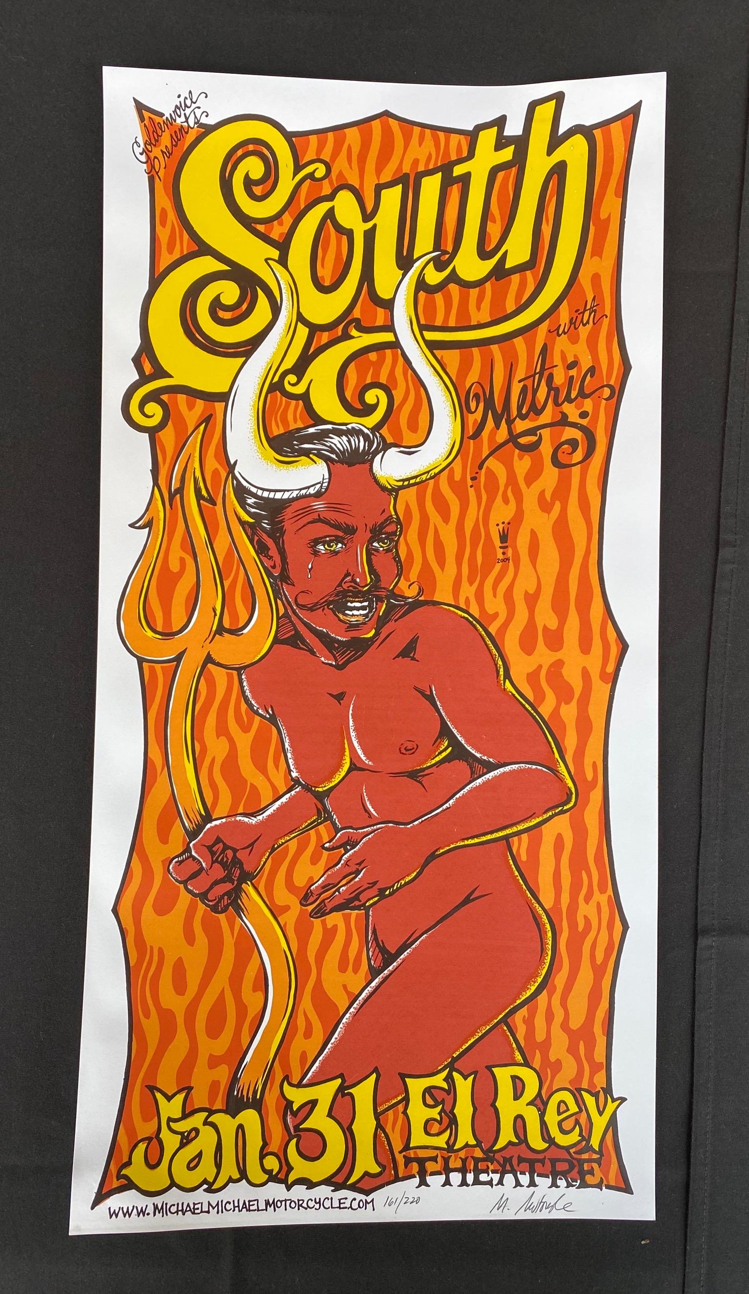 South with Metric Concert Poster January 31 at the El R (1 of 4)