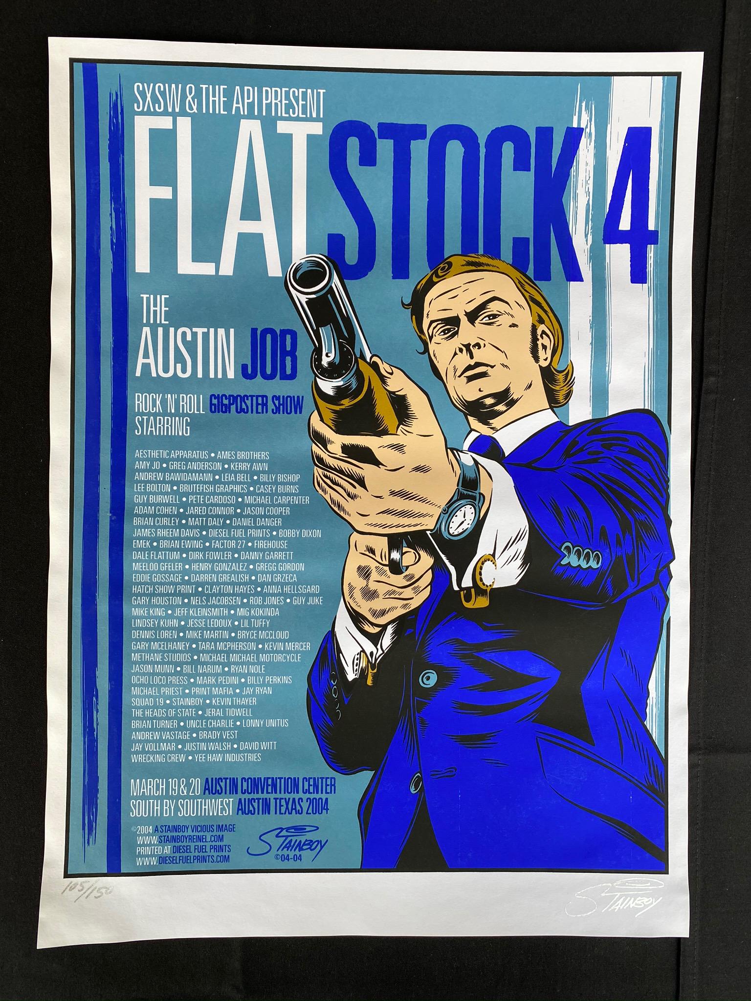 FlatStock 4 the Austin Job Concert Poster March 19 and (1 of 4)