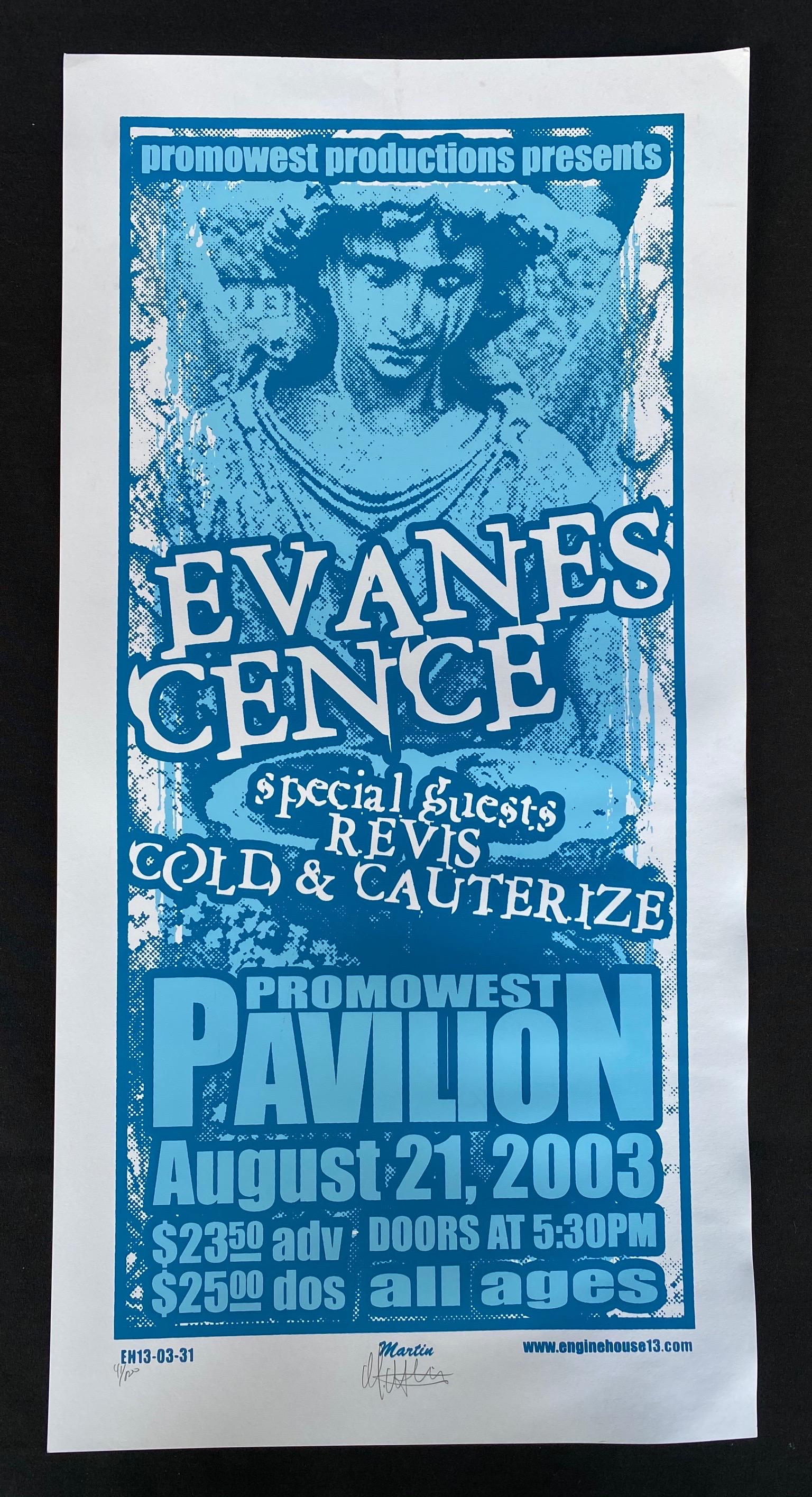 Evanescence Concert Poster with Special Guests at The P (1 of 4)