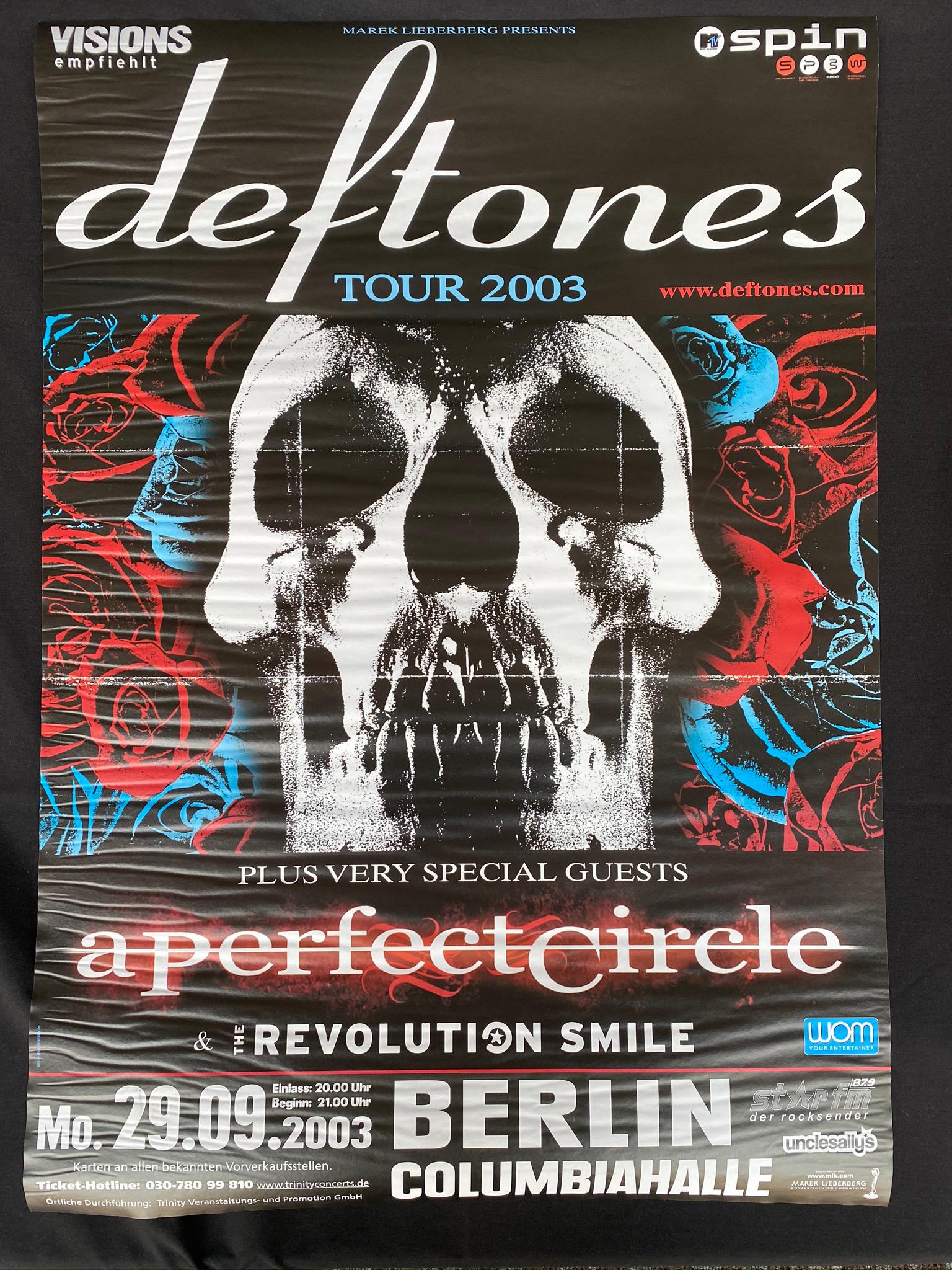 Deftones Concert Poster 2003 Chore Berlin Germany (1 of 2)
