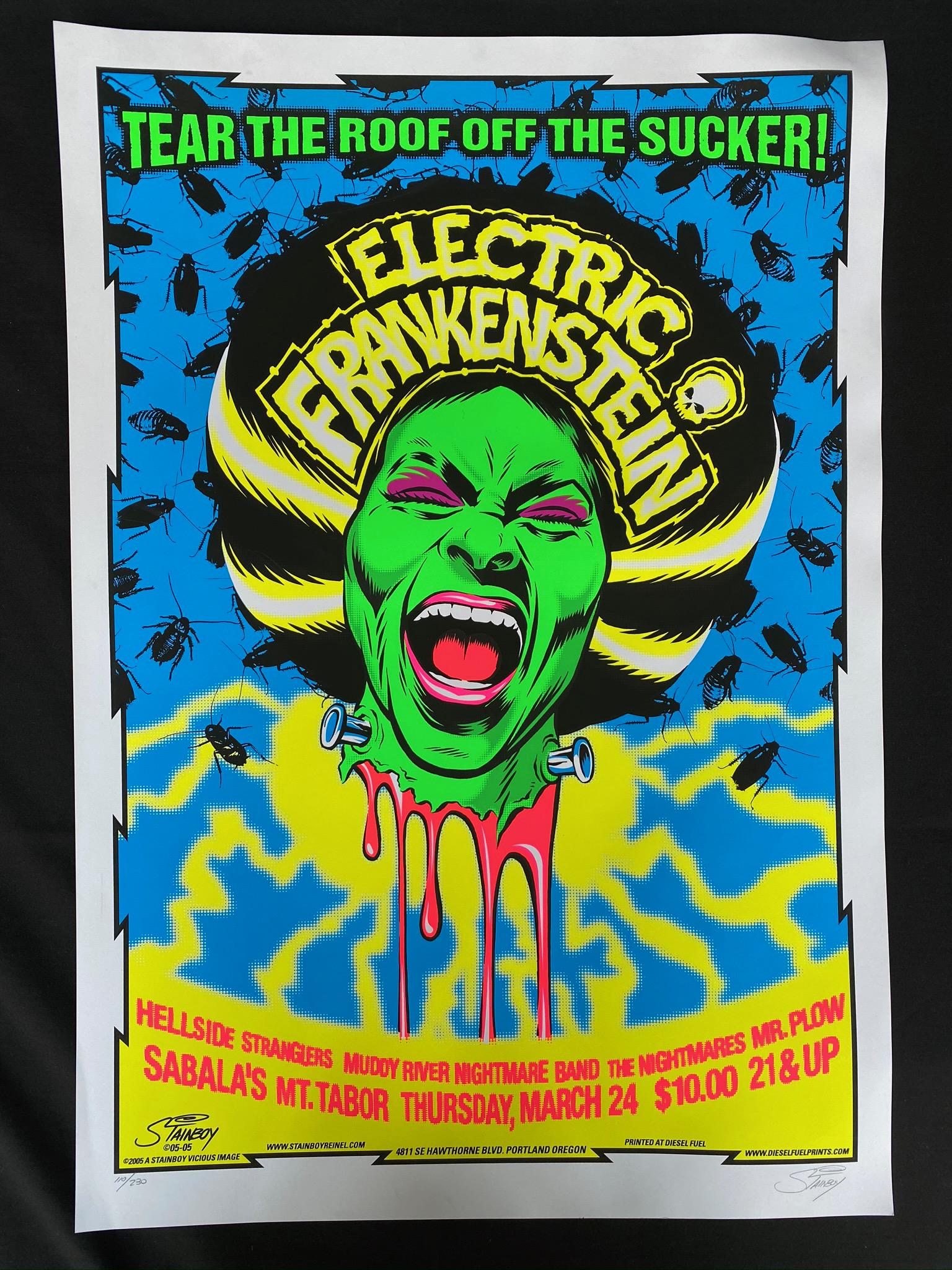 Electric Frankenstein Concert Poster and Guests March 2 (1 of 4)