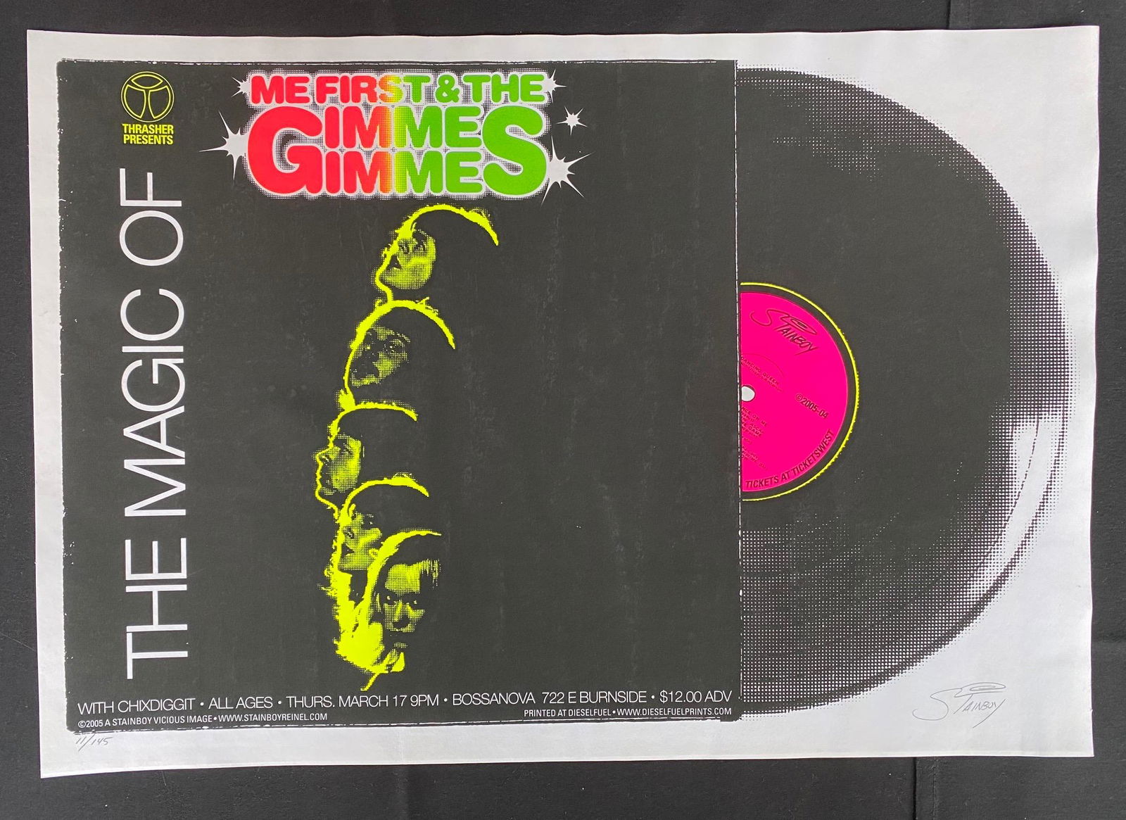 Me First and the Gimmes Concert Poster March 17 2005 Ar (1 of 4)