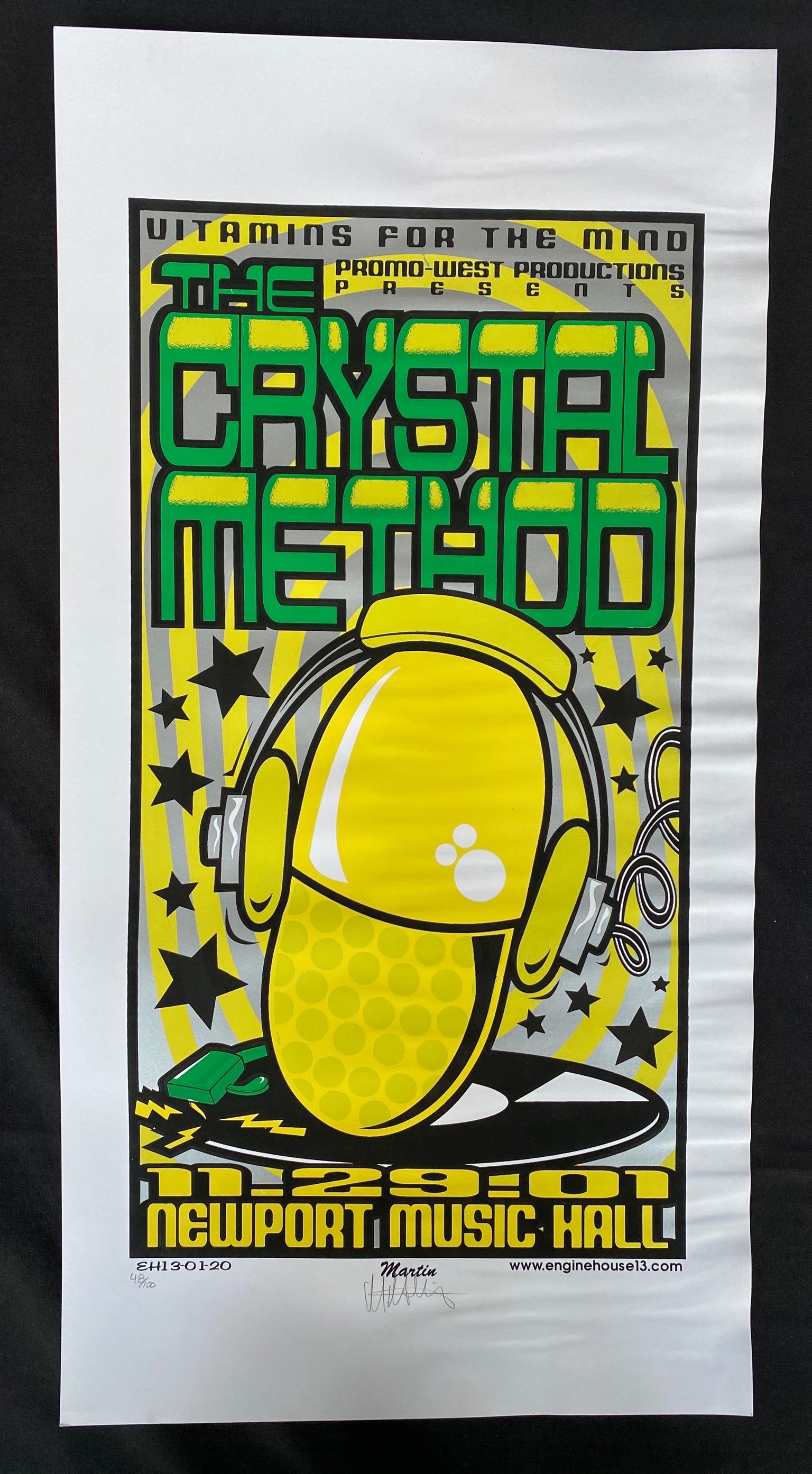 the Crystal Method Concert Poster November 29 2001 Newp (1 of 4)
