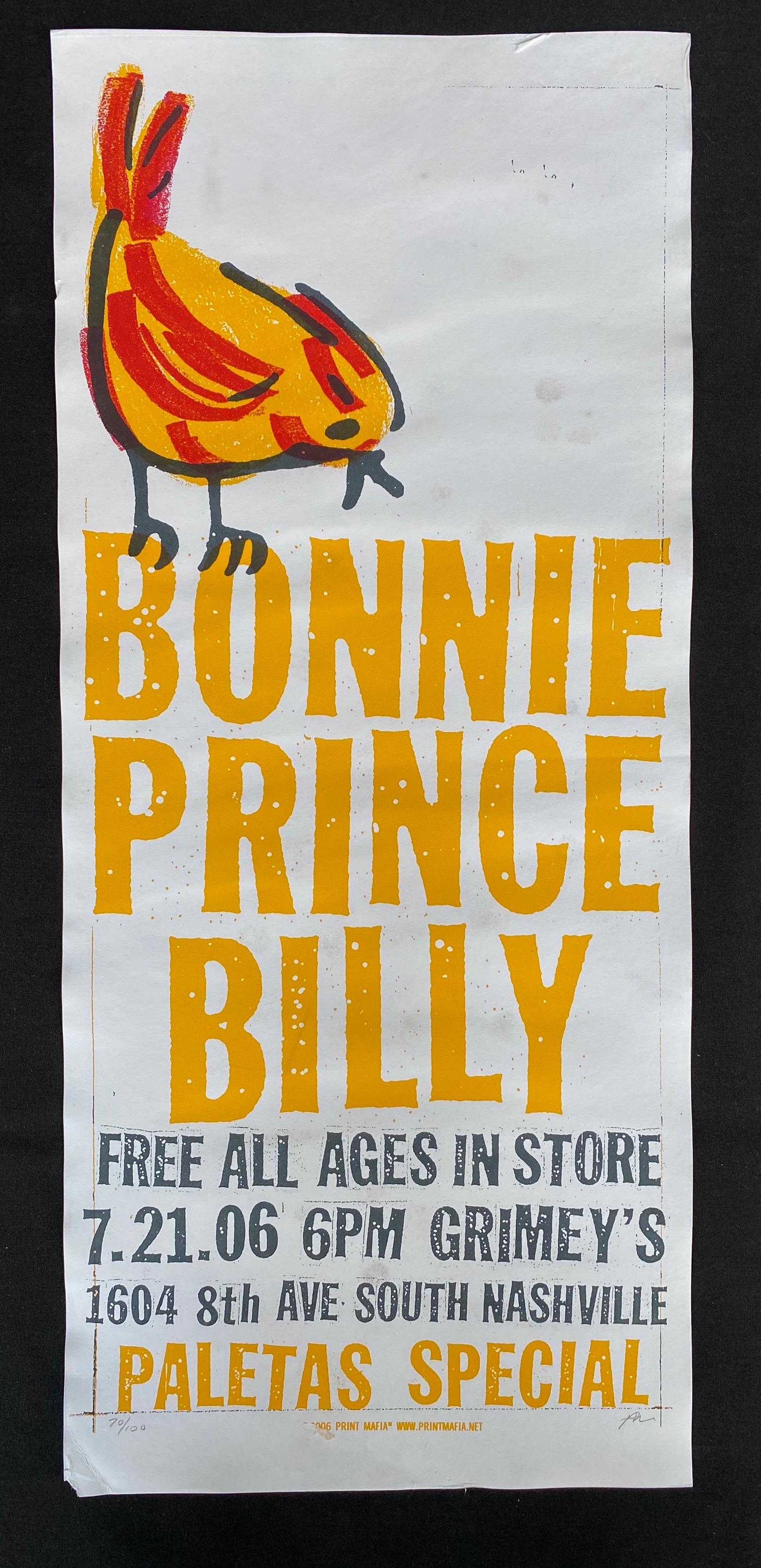 Bonnie Prince Billy Concert Poster July 21 2006 Nashvil (1 of 4)