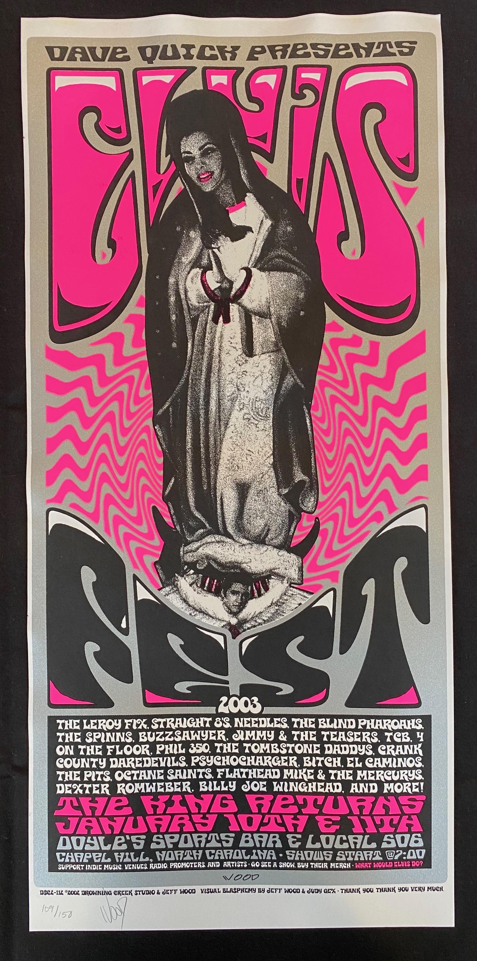 2003 Elvis Fest 20+ Bands Artist Signed and Numbered Co (1 of 3)