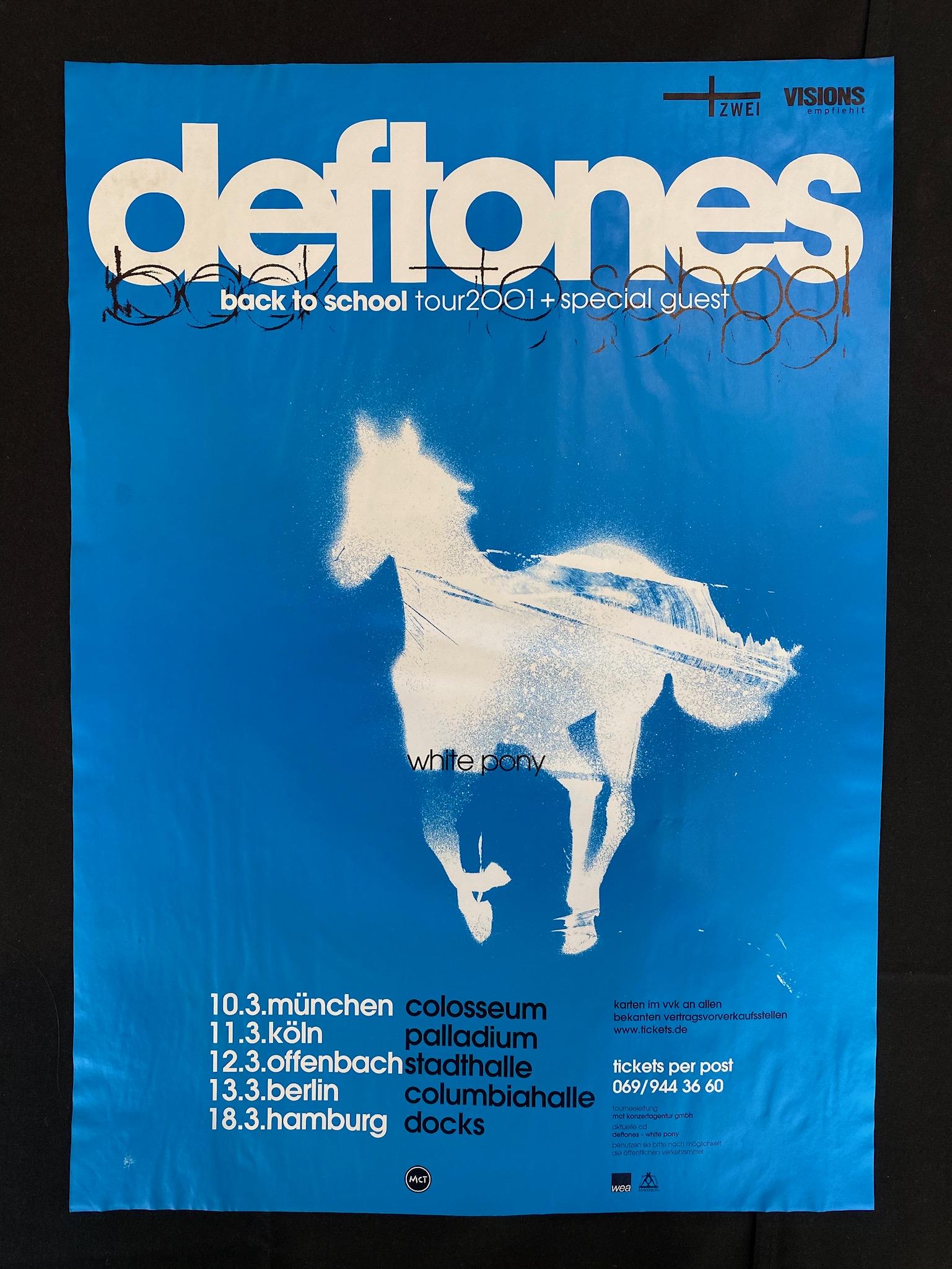 Deftones Concert Poster Back To School Tour 2001. Multi (1 of 2)