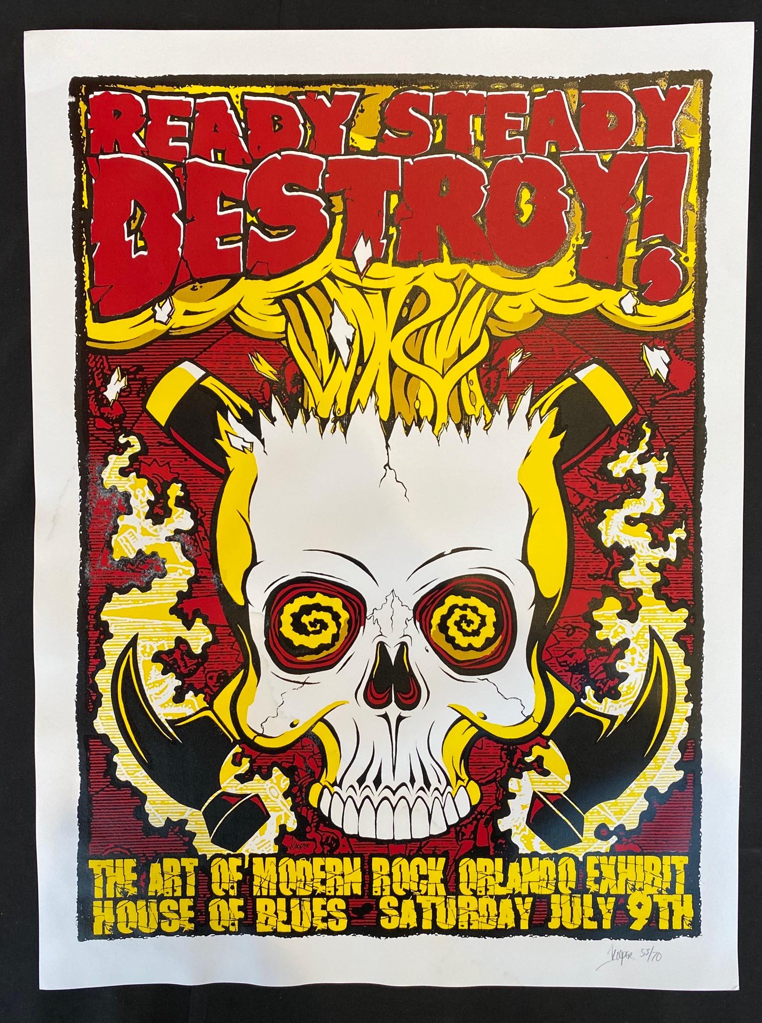 Ready Steady Destroy Concert Poster July 9 at the House (1 of 3)
