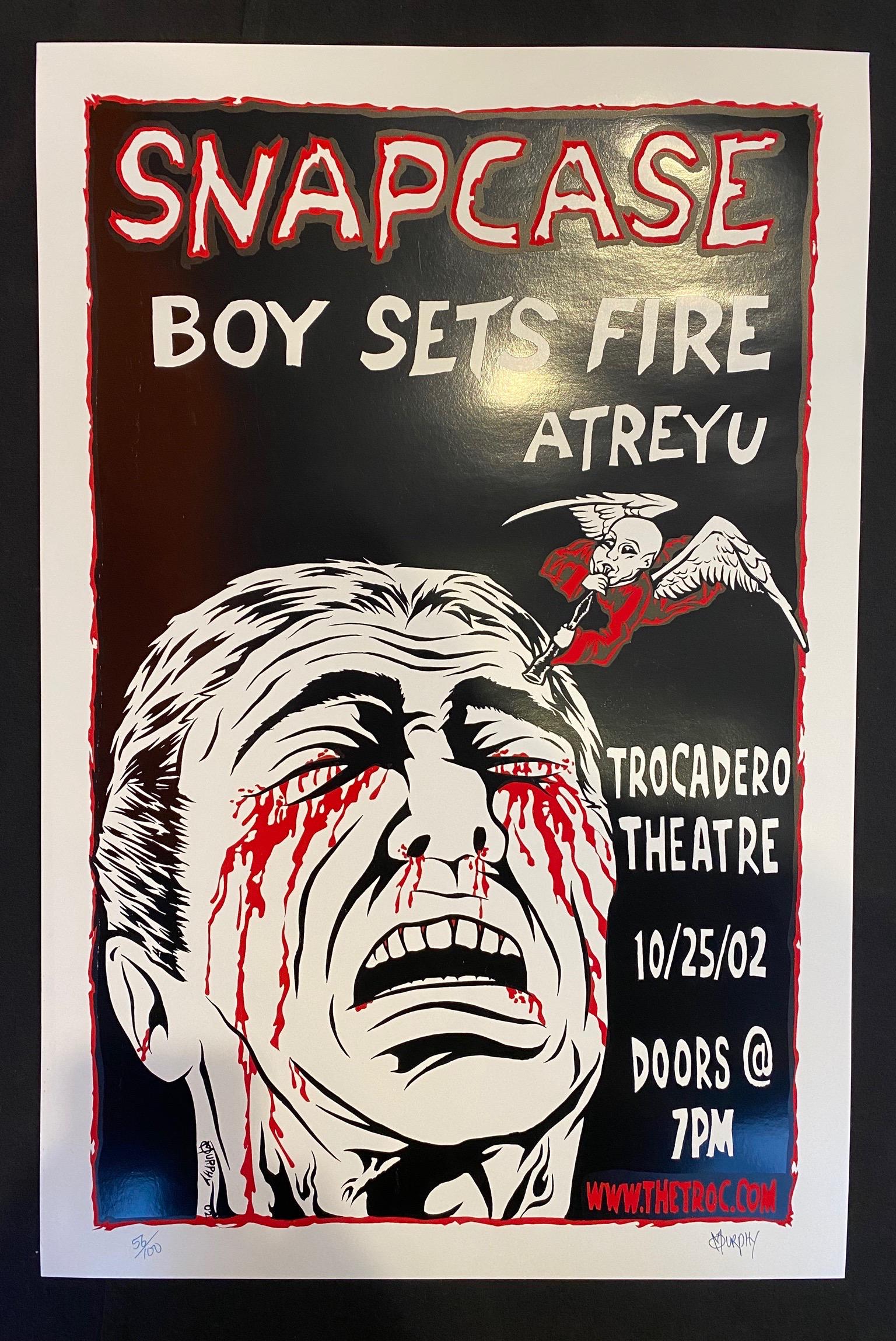 Snap Case Concert Poster October 25 2002 at the Trocade (1 of 4)