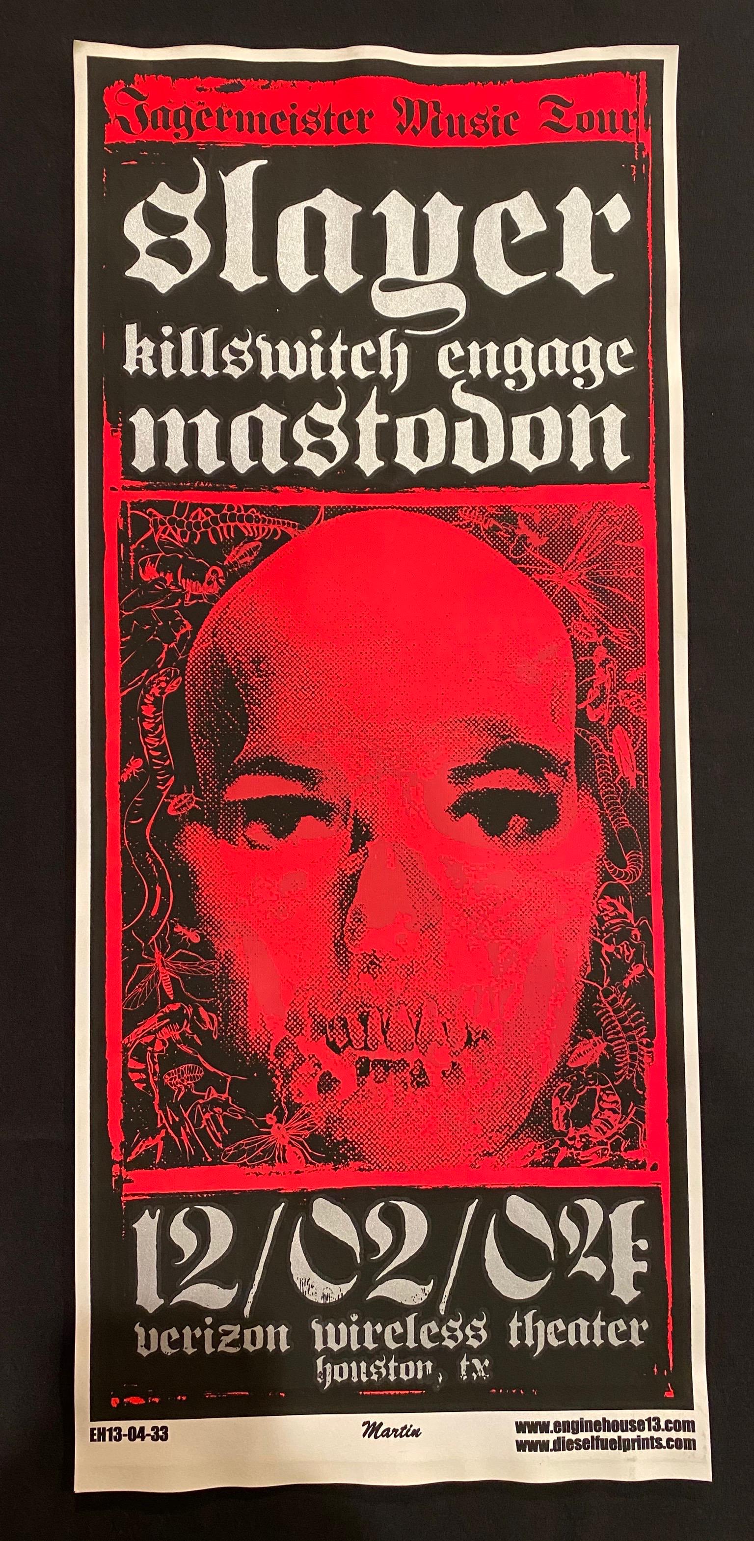 Slayer Killswitch Engage and Mastodon Concert Poster De (1 of 2)