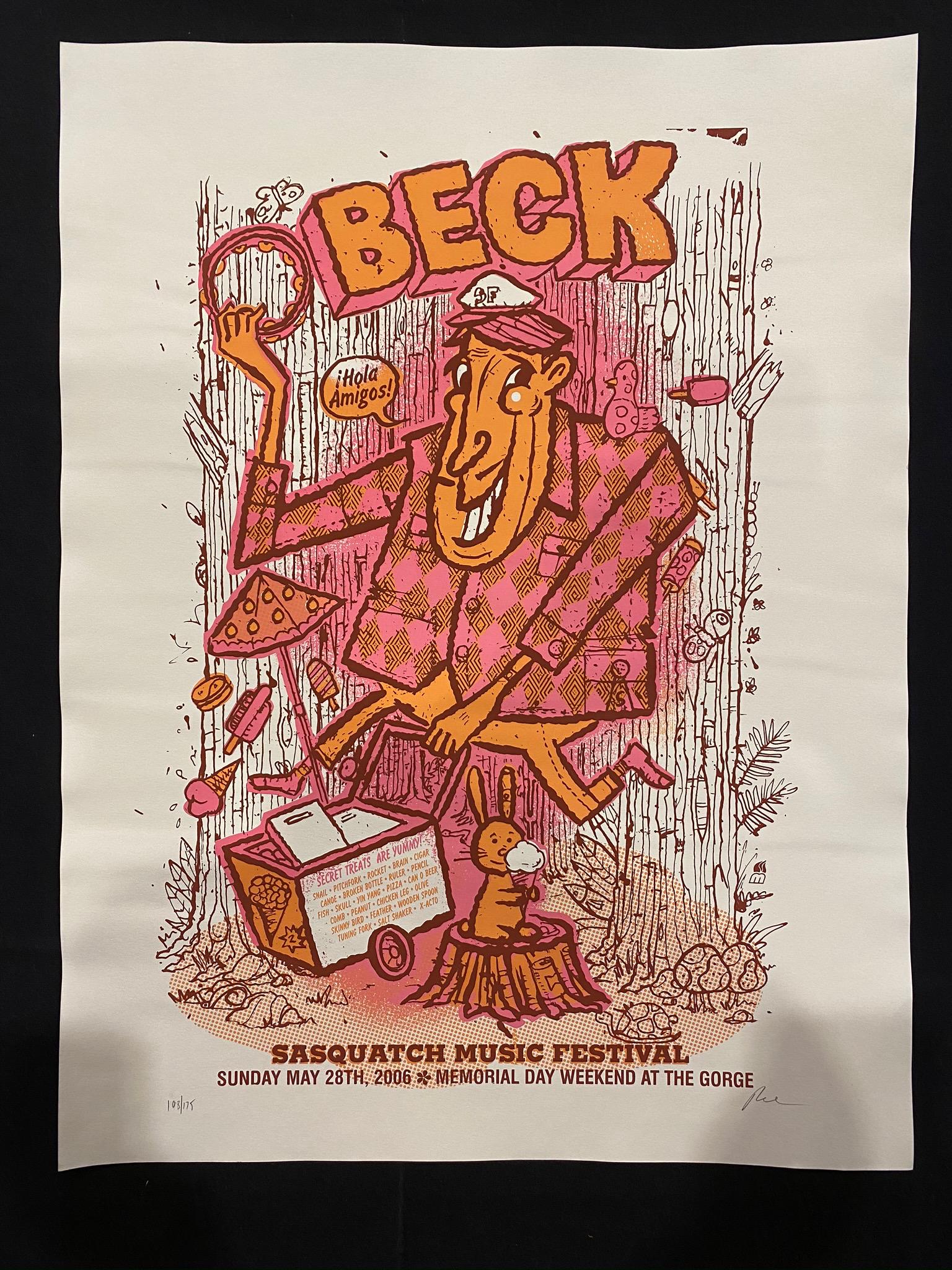 Beck Concert Poster May 28 2006 at the Sasquatch Music (1 of 4)