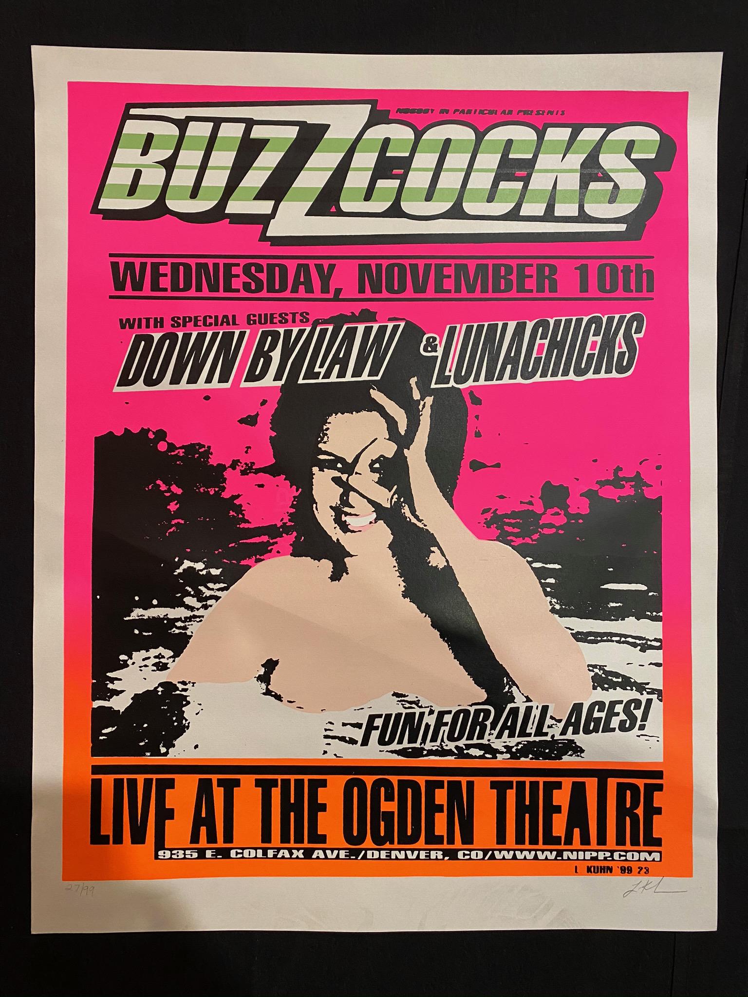 Muskox Concert Poster November 10 1999 Which Special Gu: Muskox Concert Poster November 10 1999 Which Special Guess Live at the Ogden Theater Artist Signed and Numbered -- Dimensions: H: 22 1/2 x 17 1/2 inches --- Bidding note: We will be attempting to clos