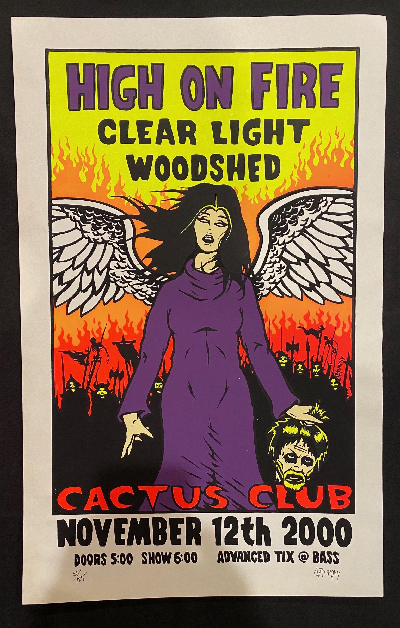 High On Fire at the Cactus Club Concert Poster November (1 of 4)