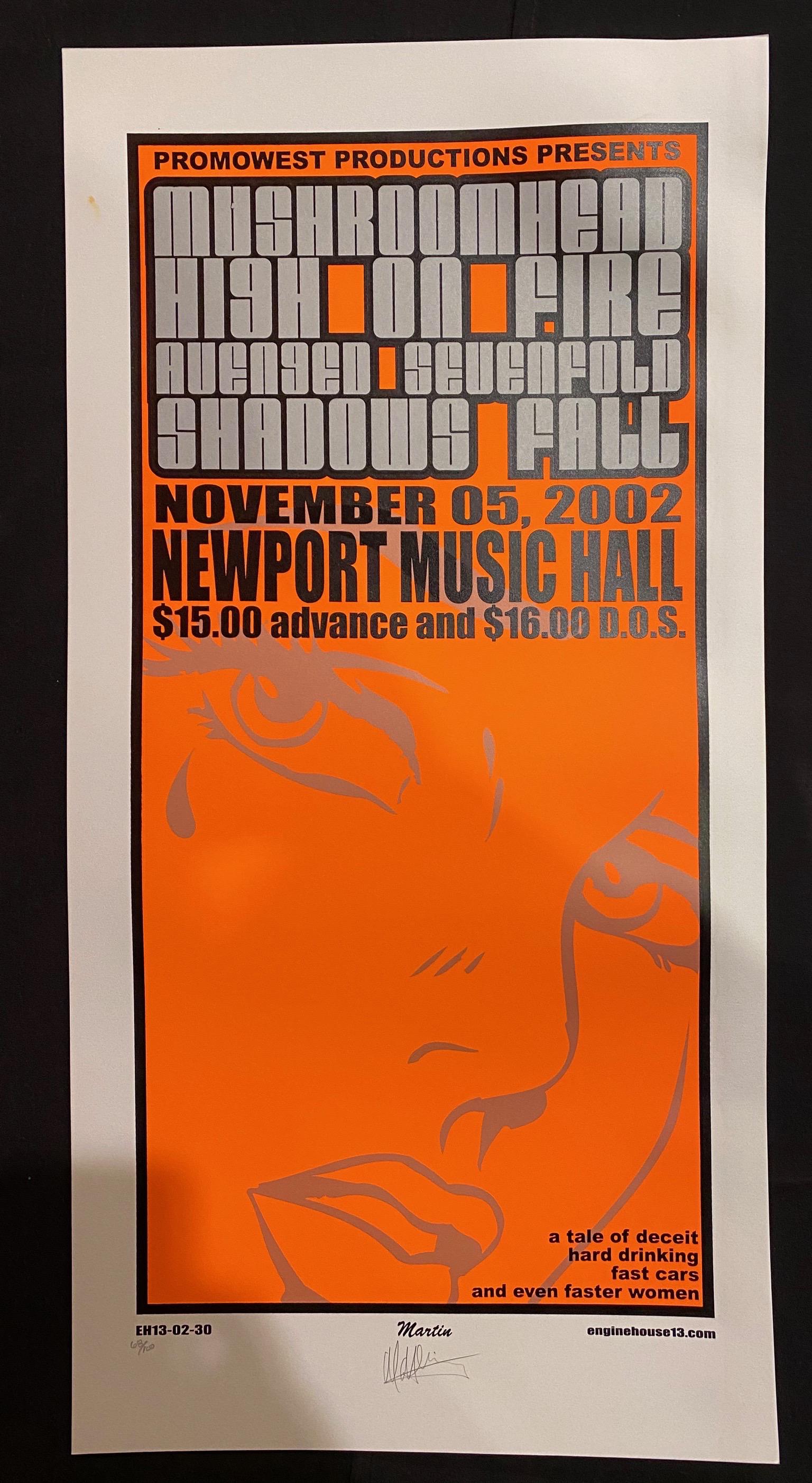 Mushroom Head and Guests Concert Poster November 5 2002 (1 of 4)