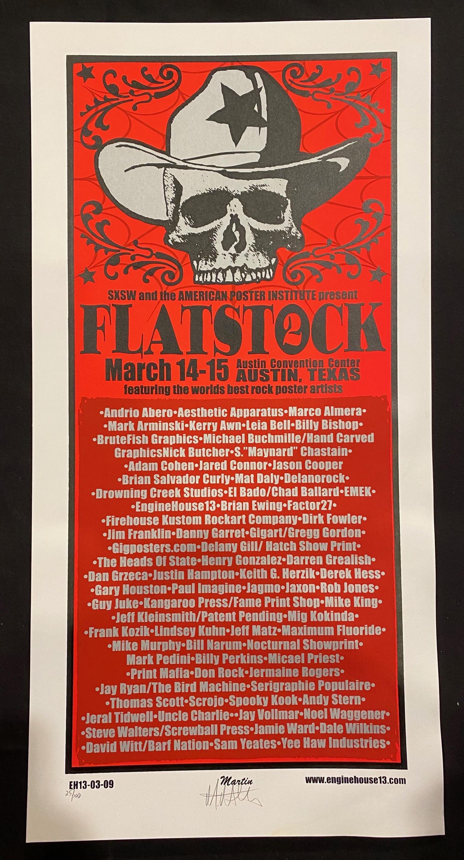 Flatstock 2 Austin Texas Concert Poster March 14 Throu (1 of 4)