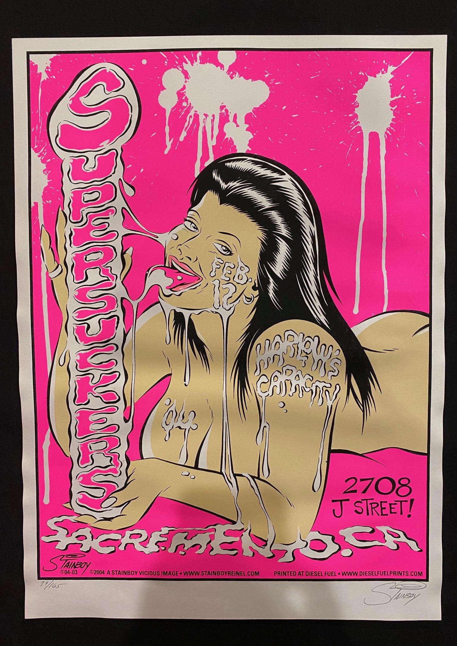 Super Suckers Concert Poster February 12 2004 Sacrament (1 of 4)