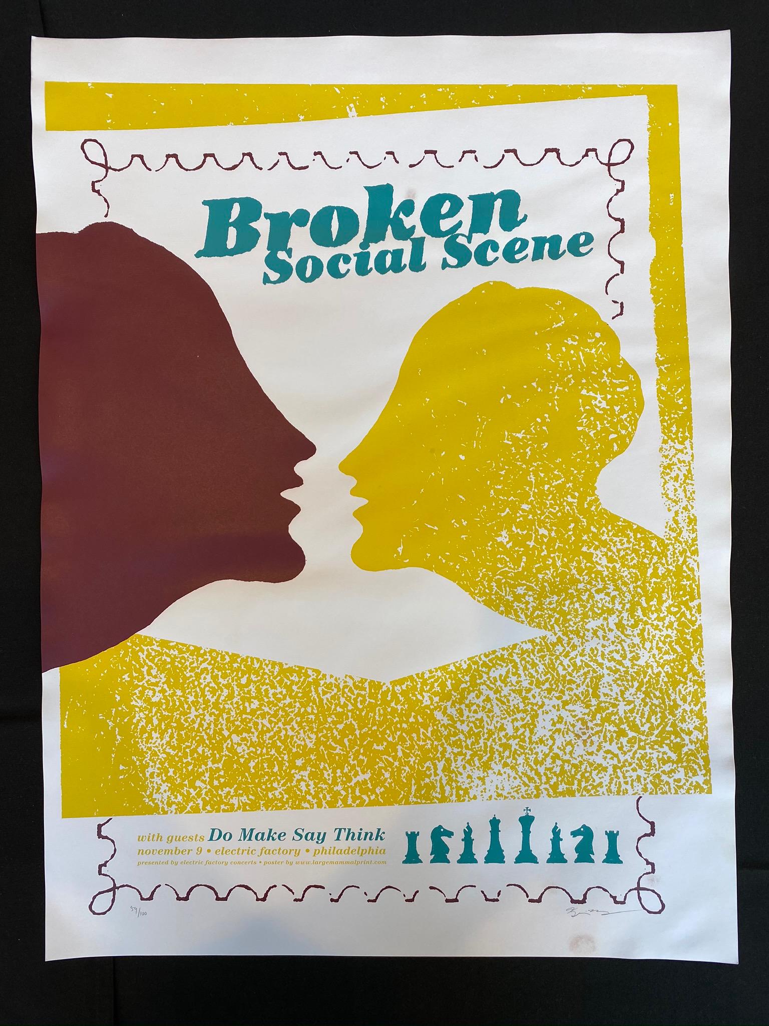 Broken Social Scene Concert Poster November 9 at the El (1 of 4)
