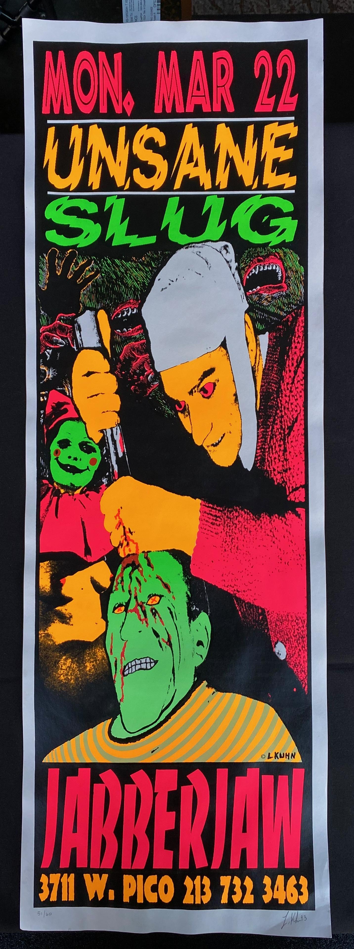 Unsane Slug with Guests Concert Poster March 22 Artist (1 of 4)