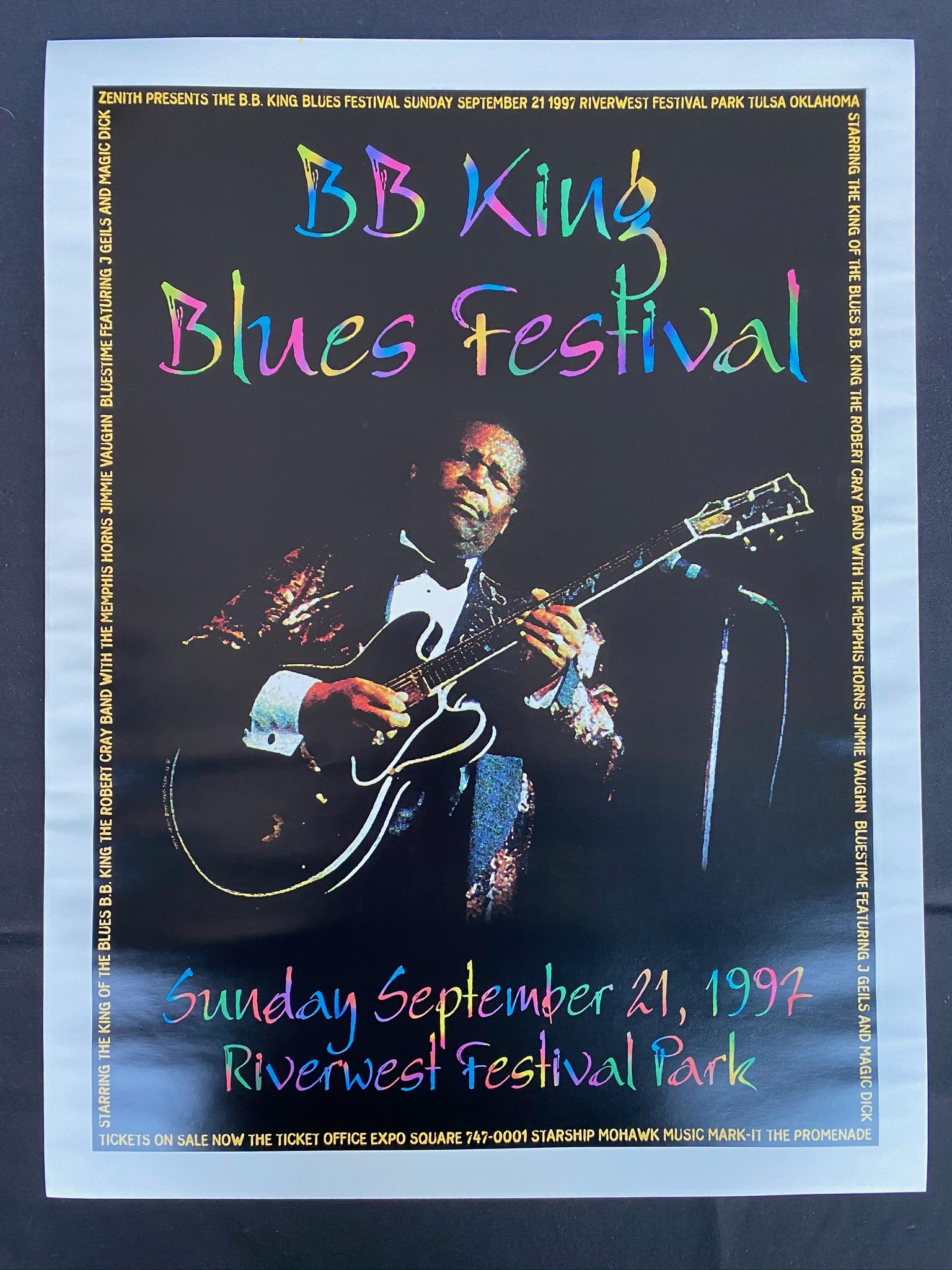 Bb King Blues Festival Concert Poster September 21 1992 (1 of 2)