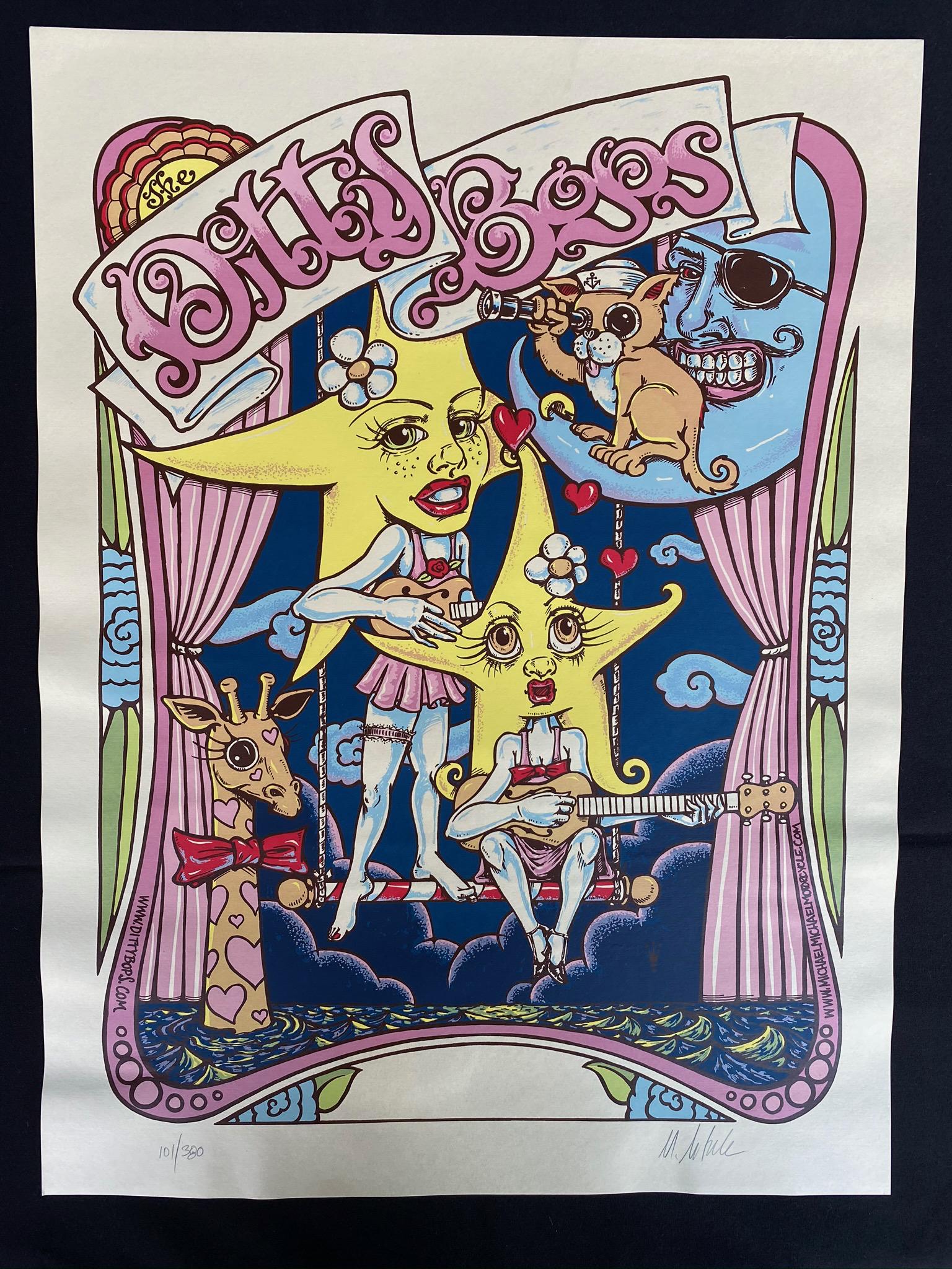 Ditty Bops Artist Signed and Numbered Concert Poster: Ditty Bops Artist Signed and Numbered Concert Poster -- Dimensions: H: 24 x 17 7/8 inches --- Bidding note: We will be attempting to close these items at a rate of 2 items per minute. Due to possible 