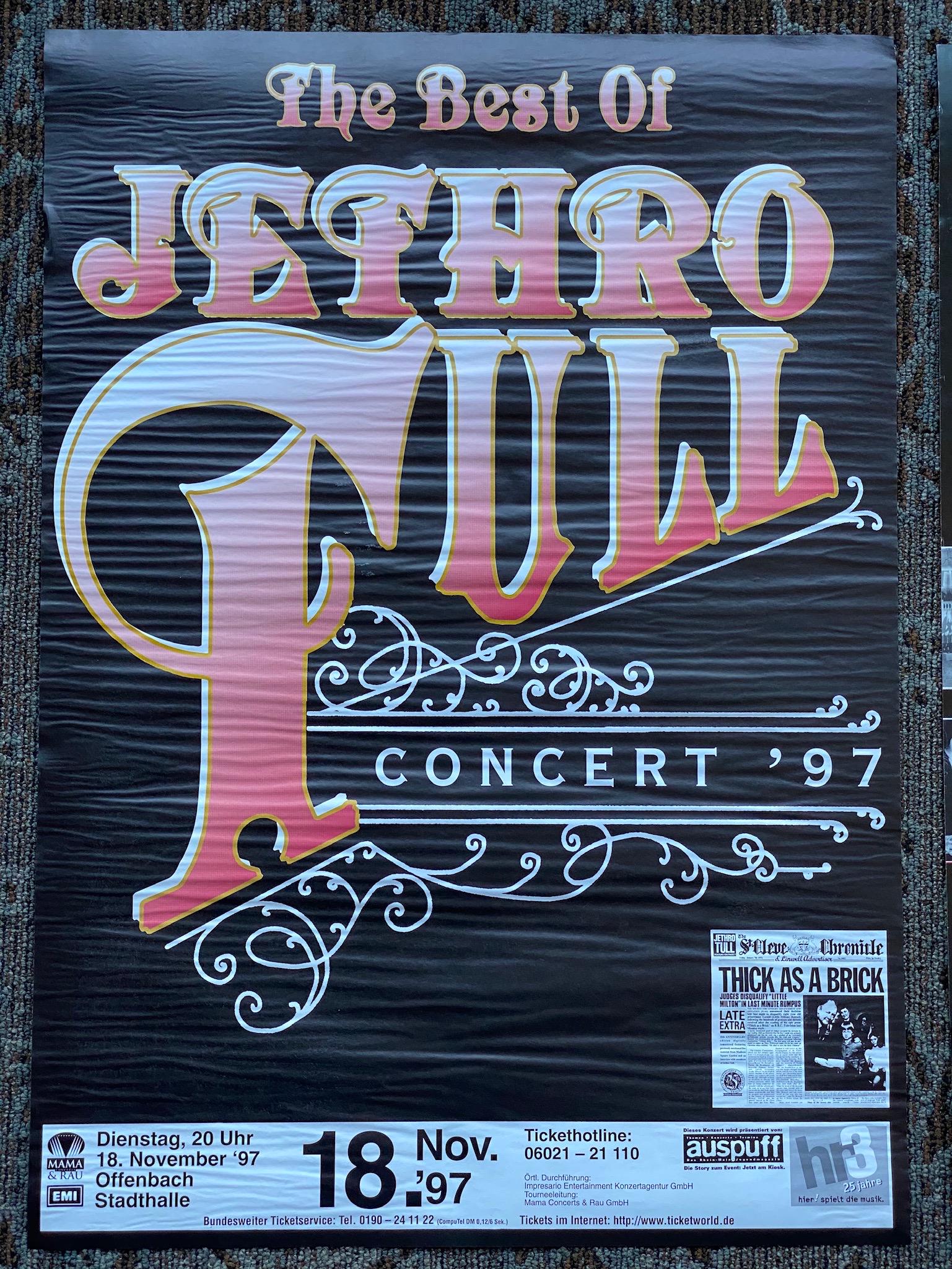 The Best of Jethro Tull Concert 1997 German Venue Conce (1 of 1)