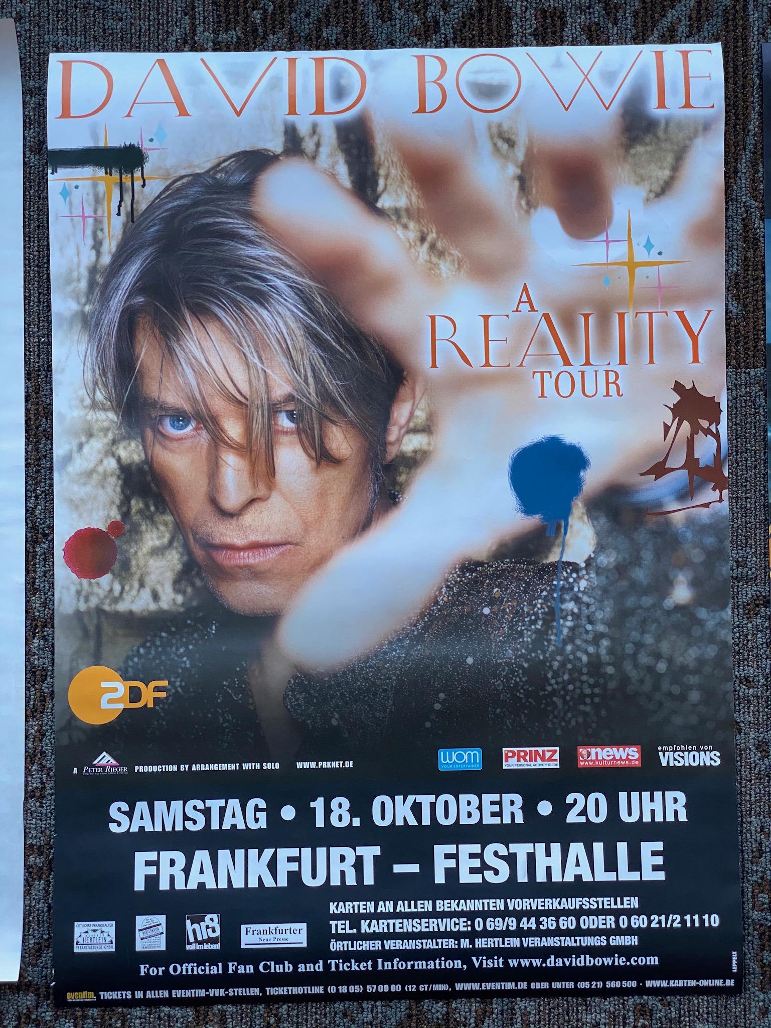 David Bowie A Reality Tour Frankfurt Germany Venue Conc (1 of 1)