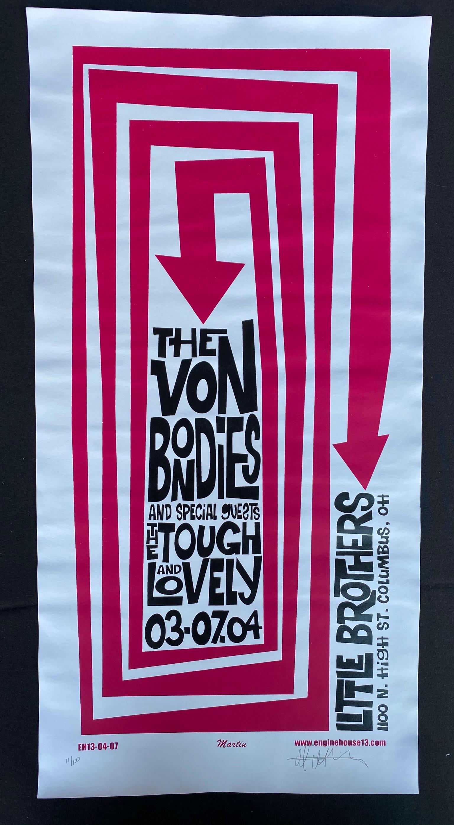 The Von Bondies and Guests Concert Poster Artist Signed (1 of 3)