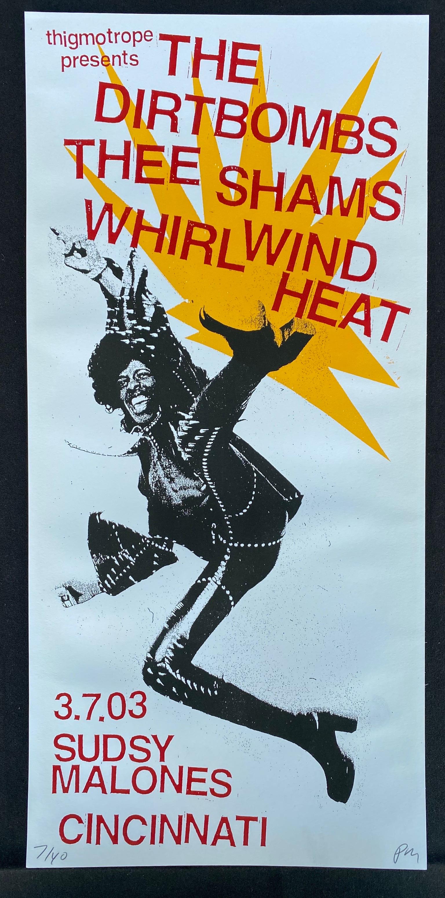 The Dirt Bombs Concert Poster March 7 2003 Artist Signe (1 of 4)