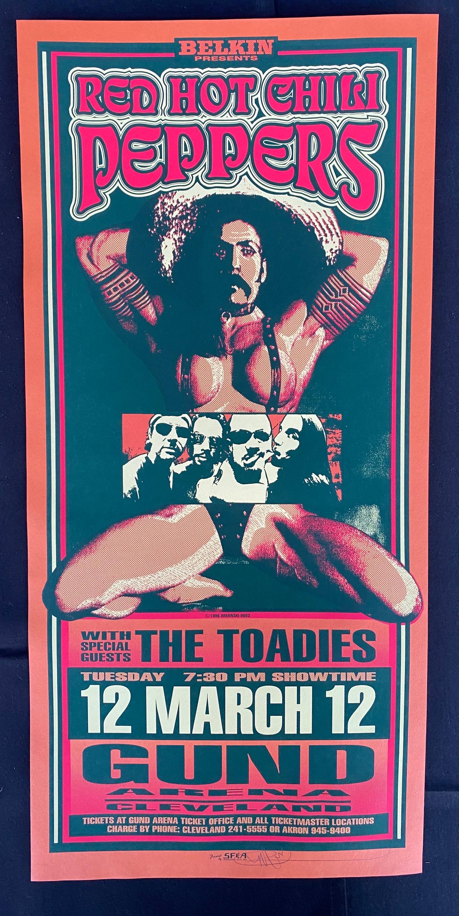 Red Hot Chili Peppers with Guests Concert Poster March (1 of 3)