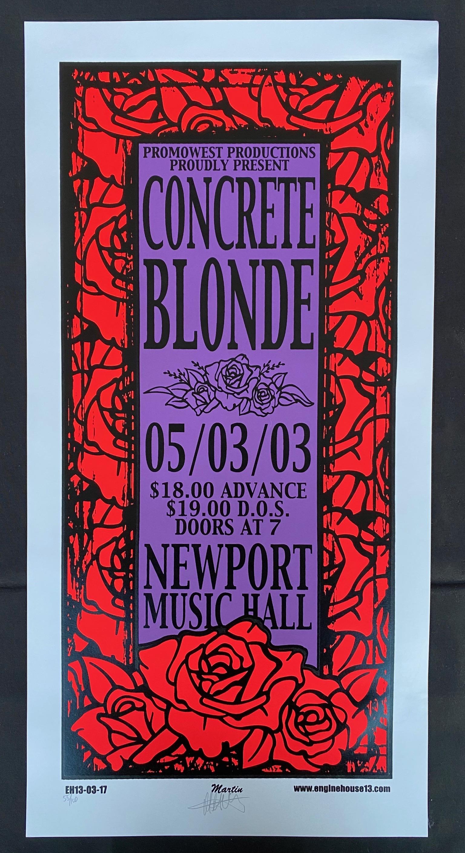 Concrete Blonde Concert Poster May Third 2003 at the Ne (1 of 4)