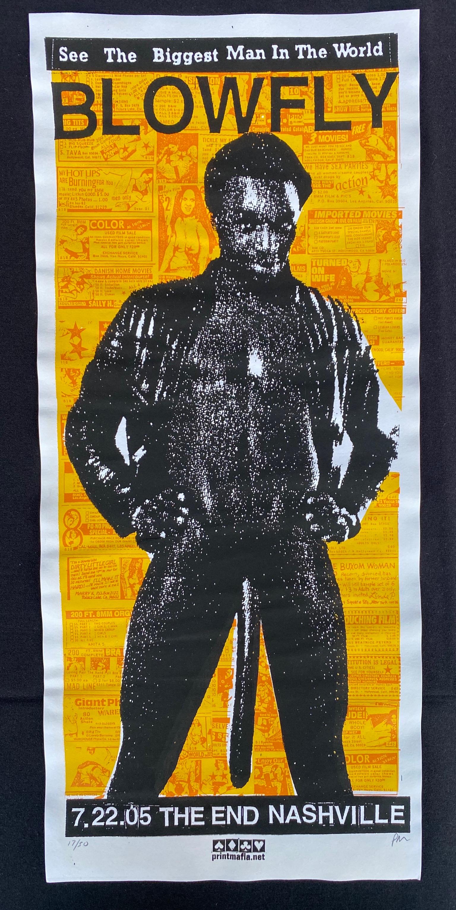 Blowfly. Concert Poster July 22 2005 Artist Signed and (1 of 4)