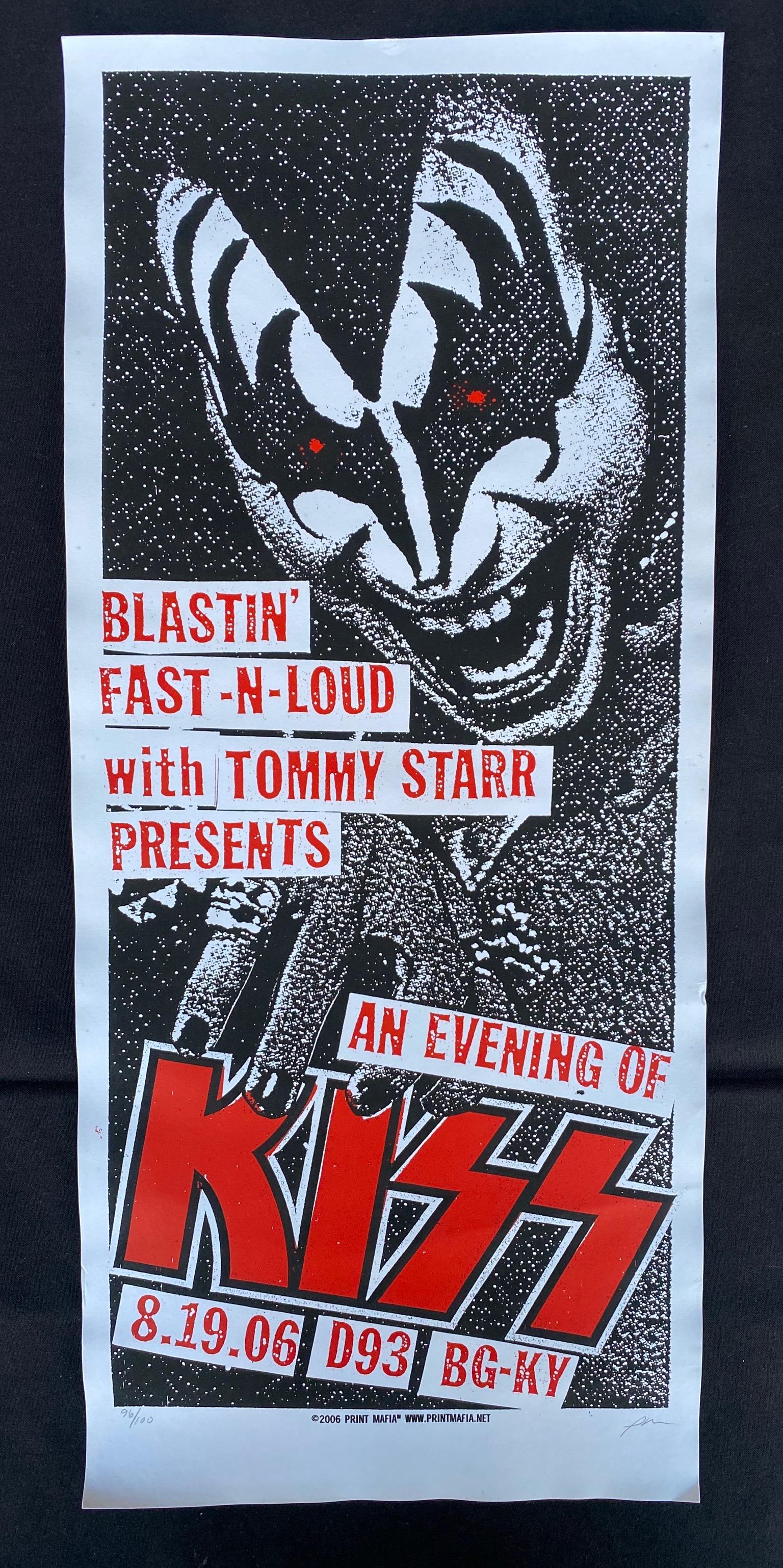 Kiss Concert Poster August 19 2006 Artist Signed and Nu (1 of 4)