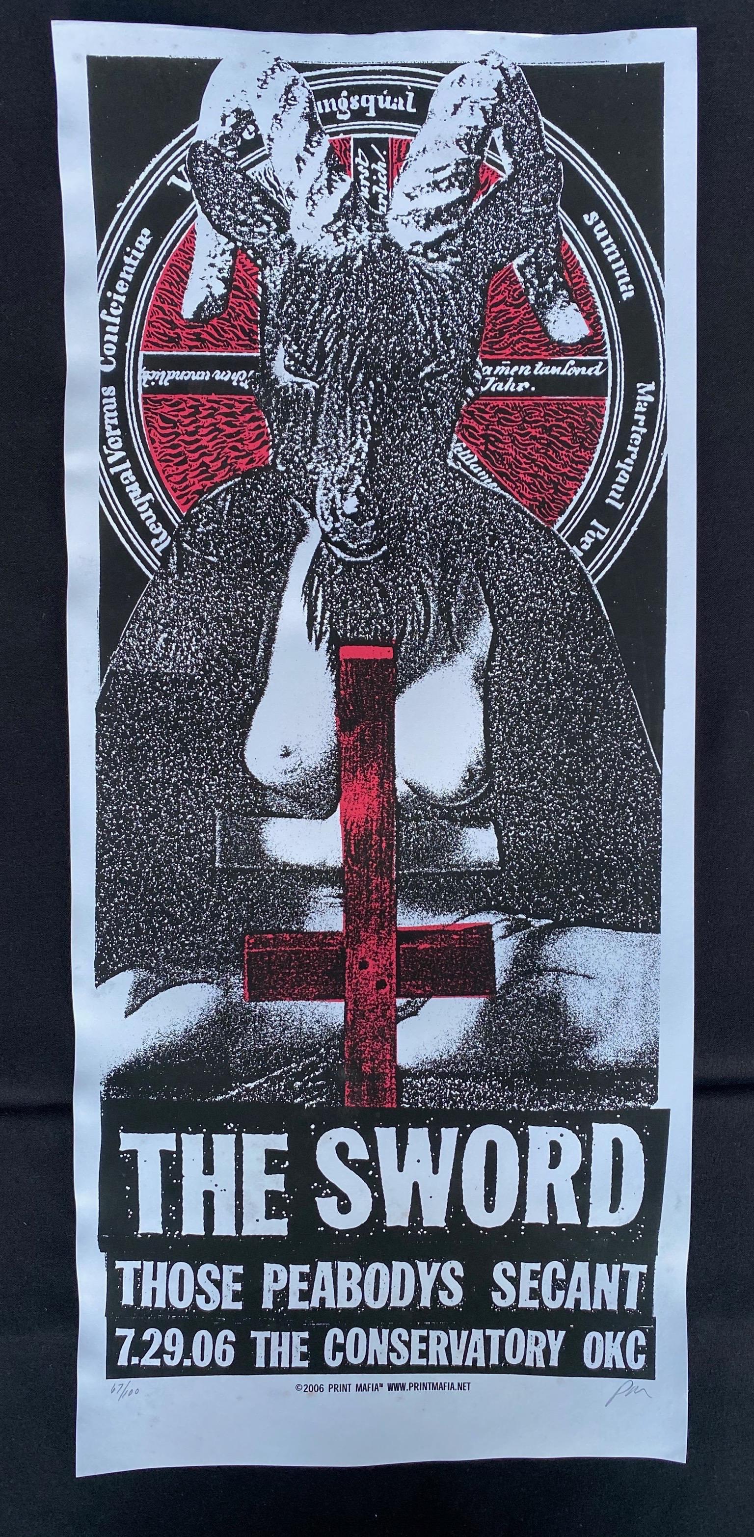 The Sword Concert Poster July 29 2006 Artist Signed and (1 of 4)