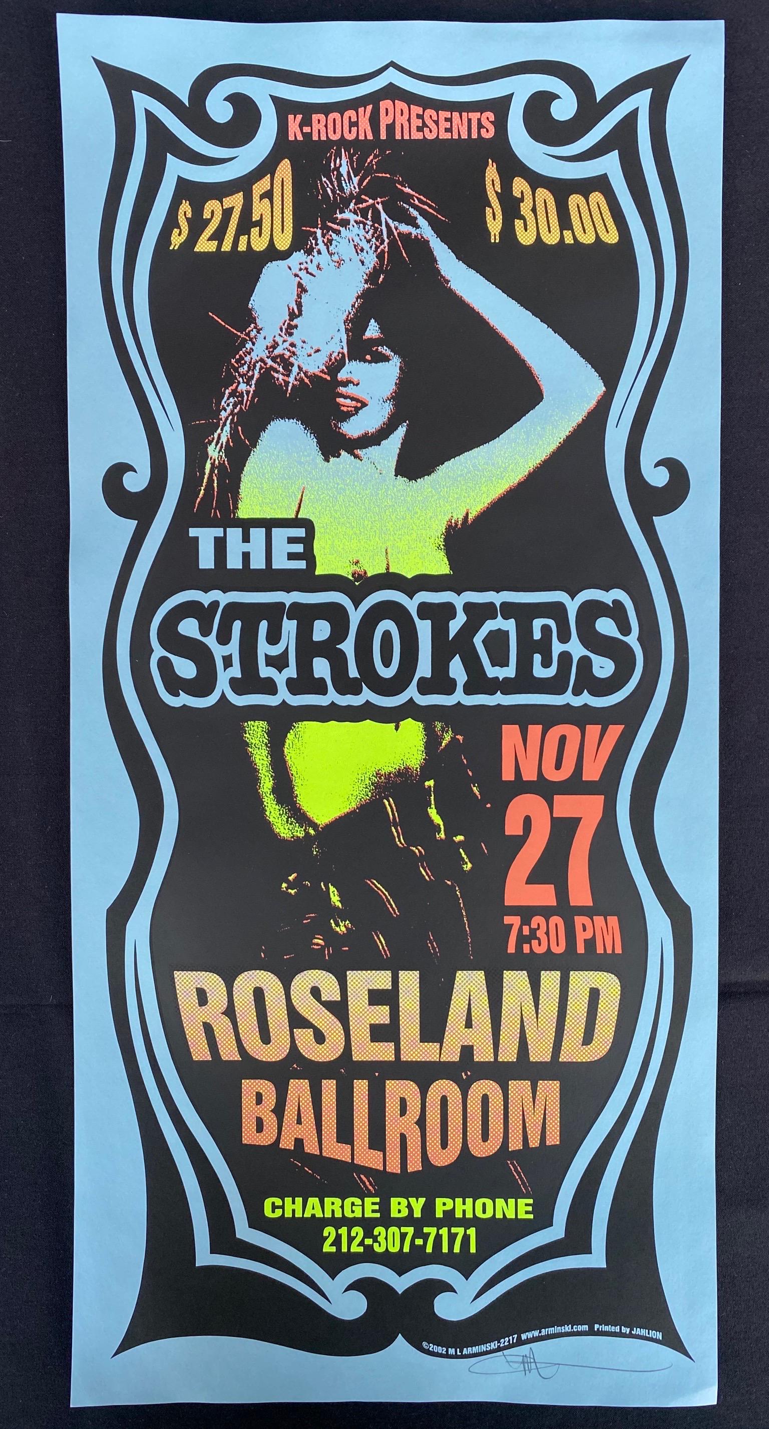 pix The Strokes Concert Poster liveauctioneers