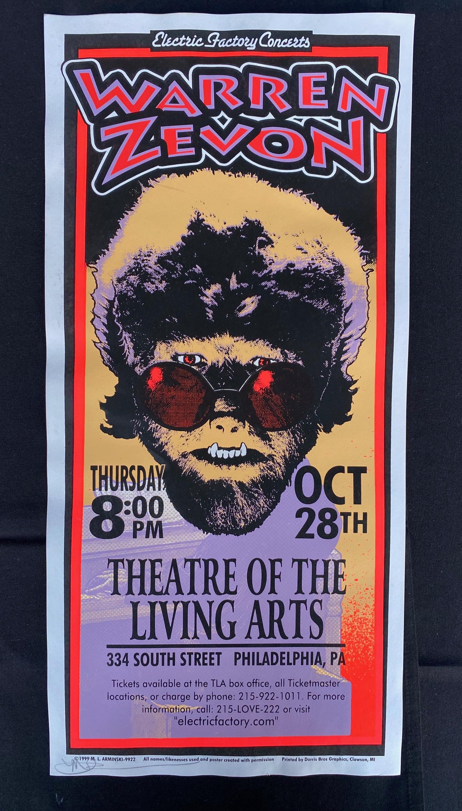Warren Zevon at the Theater of the Living Arts In Phila (1 of 3)
