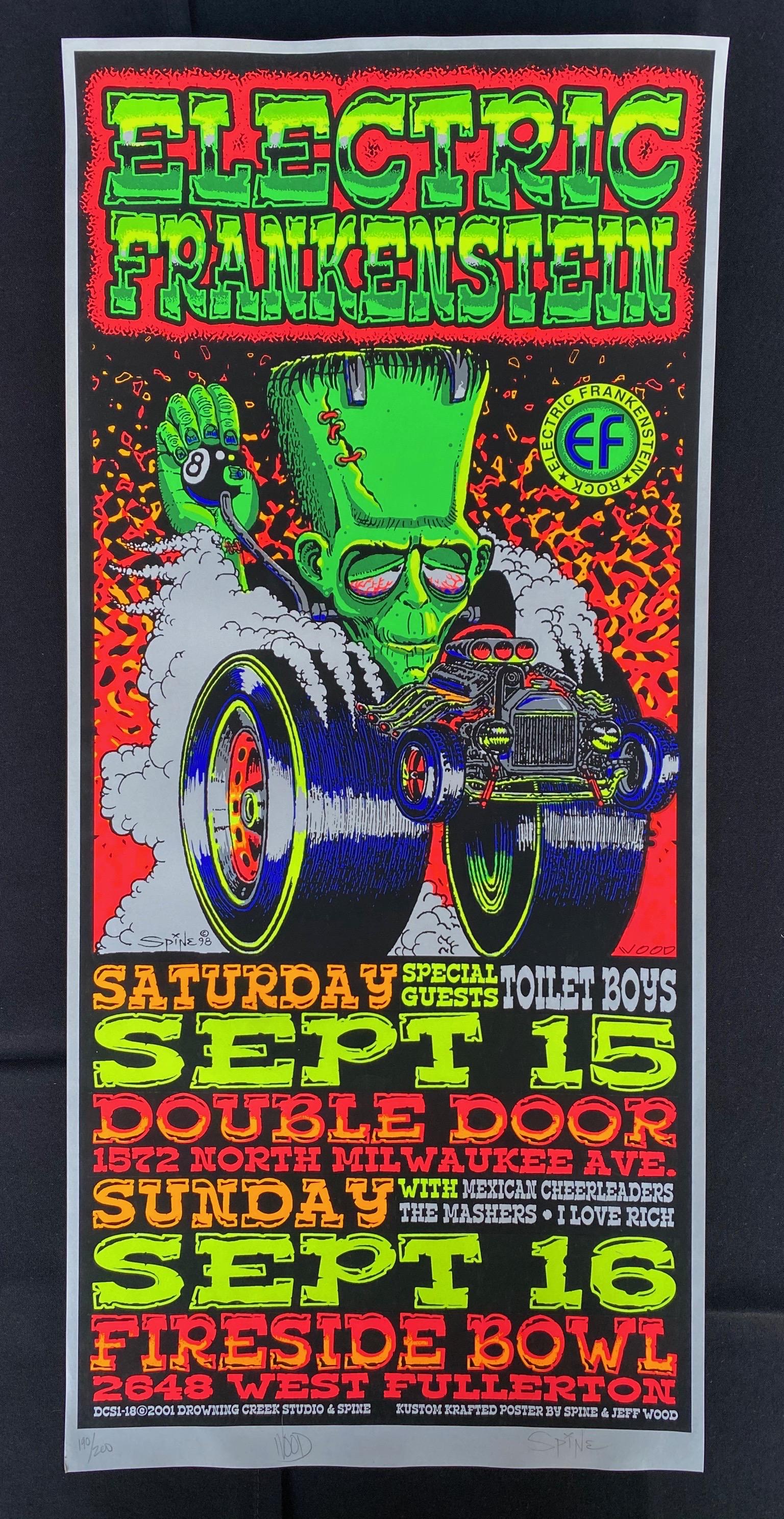 Electric Frankenstein Concert Poster September 15 2001 (1 of 4)