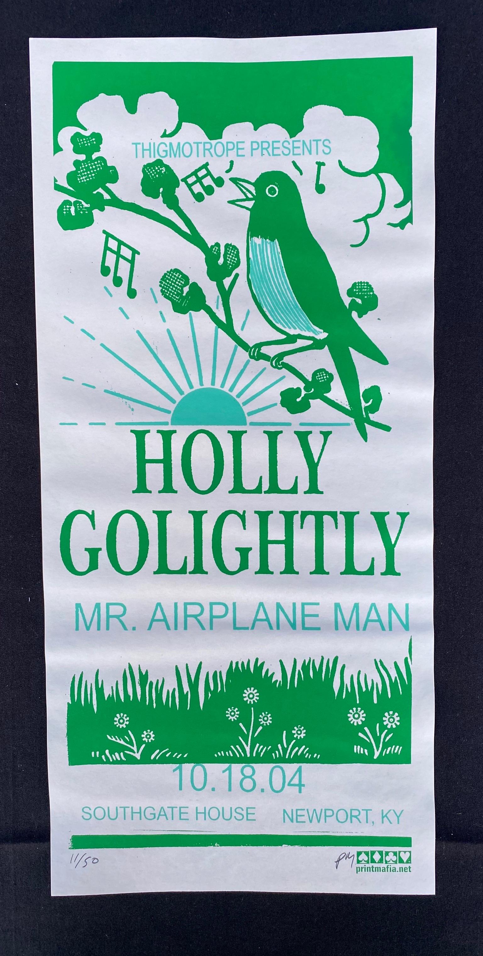 Holly Golightly. Concert Poster October 18 2004 Artist: Holly Golightly. Concert Poster October 18 2004 Artist Signed and Numbered -- Dimensions: H: 19 1/2 x 8 7/8 inches --- Bidding note: We will be attempting to close these items at a rate of 2 items per