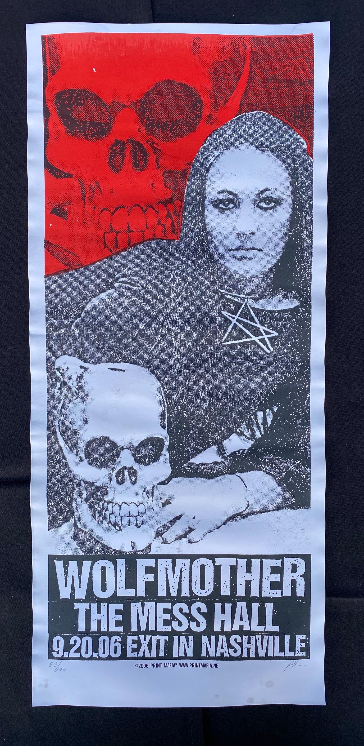 Wolfmother Concert Poster September 20 2006 Artist Sign: Wolfmother Concert Poster September 20 2006 Artist Signed and Numbered -- Dimensions: H: 22 7/8 x 9 7/8 inches --- Bidding note: We will be attempting to close these items at a rate of 2 items per min