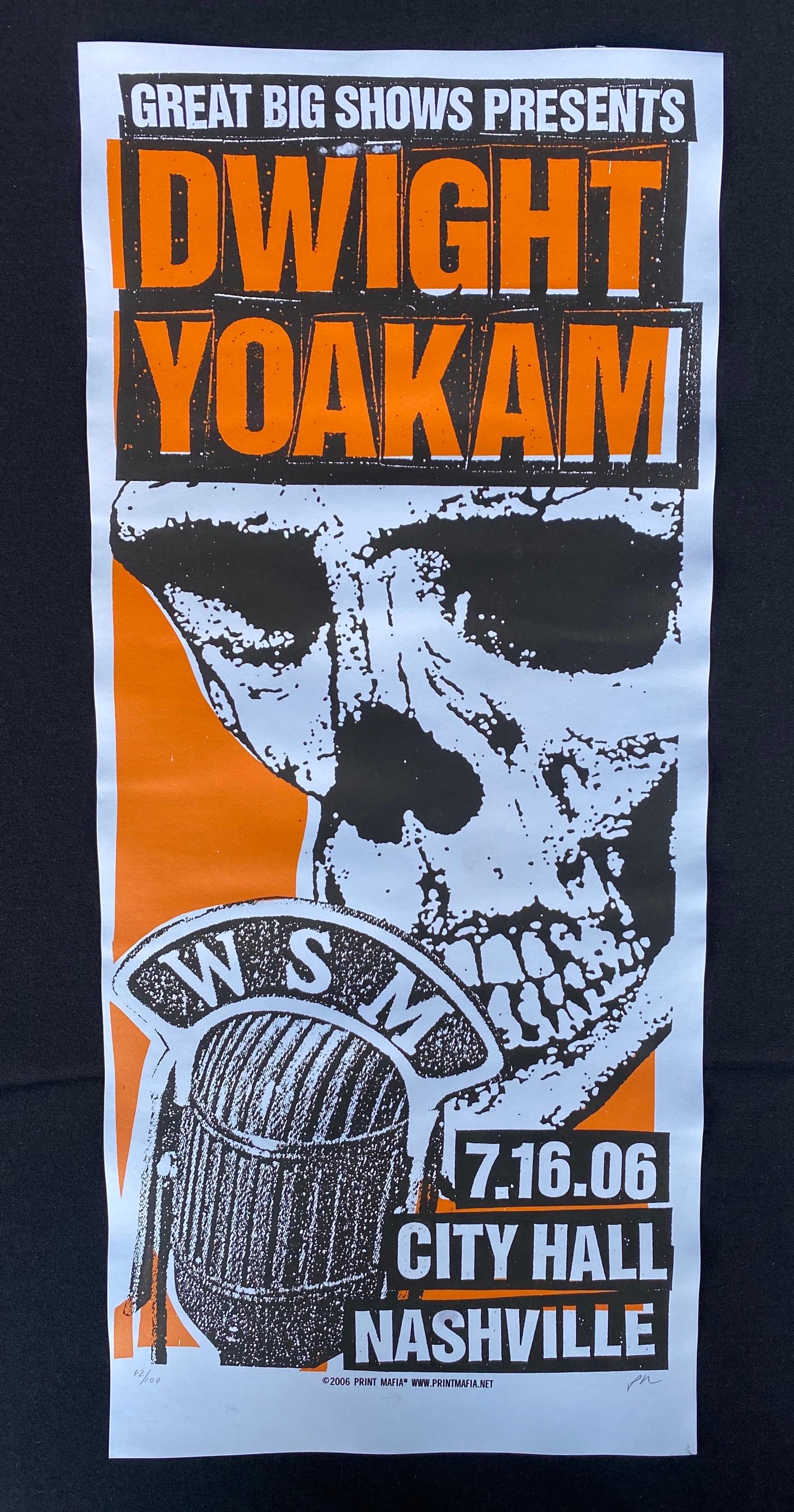 Dwight Yoakam Concert Poster July 16 2006 City Hall Nas (1 of 4)