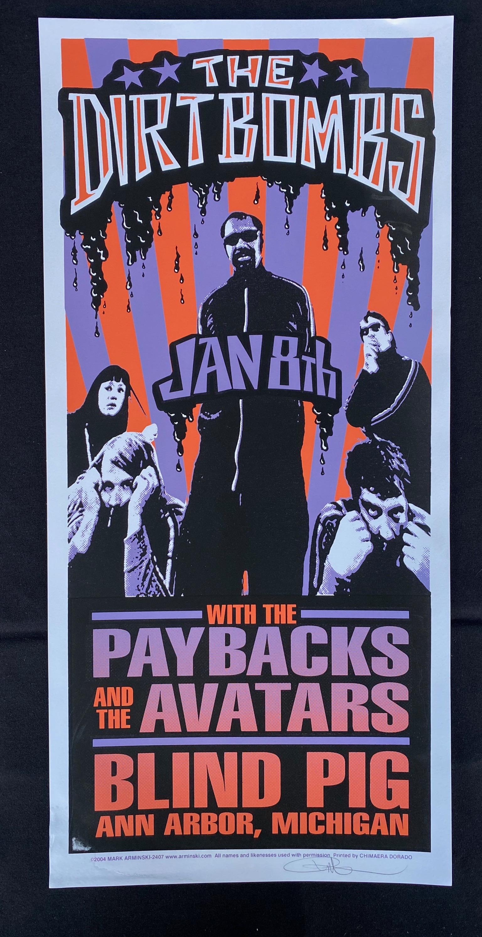 The Dirt Bombs with Special Guests Concert Poster Janua (1 of 3)