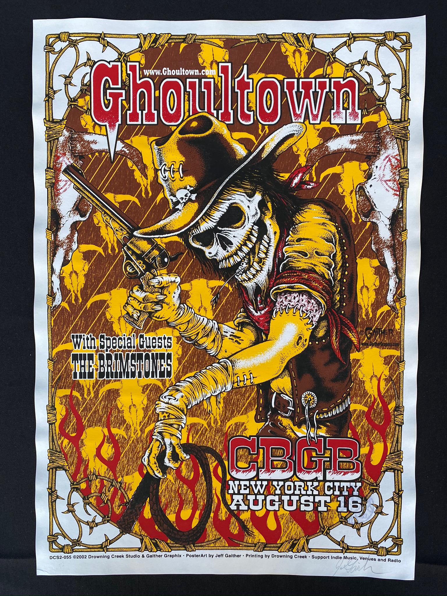 Ghoultown at Cbgb In New York City Concert Poster Augus (1 of 4)
