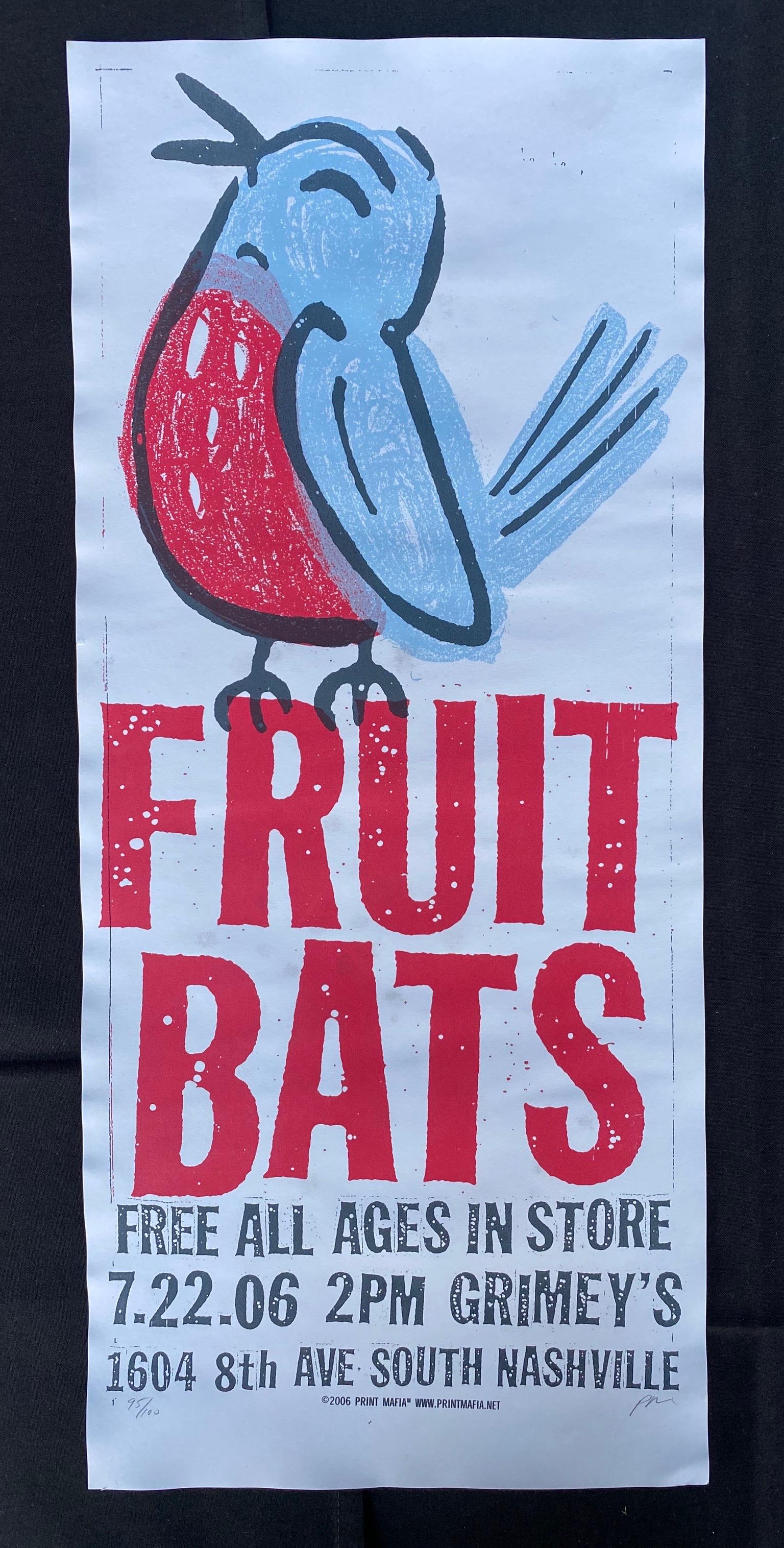 Fruit Bats Concert Poster July 22 2006 Artist Signed an (1 of 4)