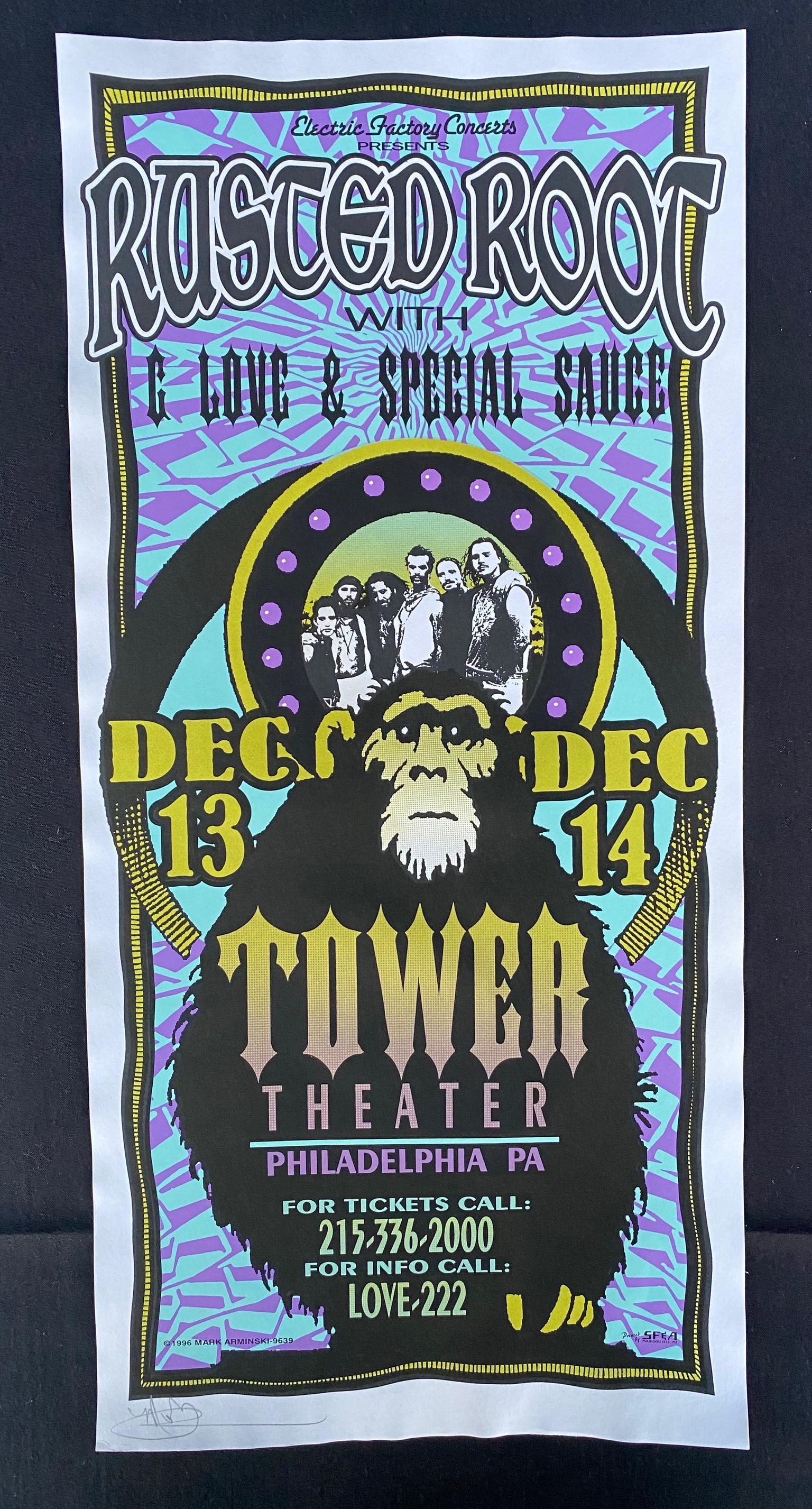 Rusted Root Concert Poster December 13 and 14th at the (1 of 3)