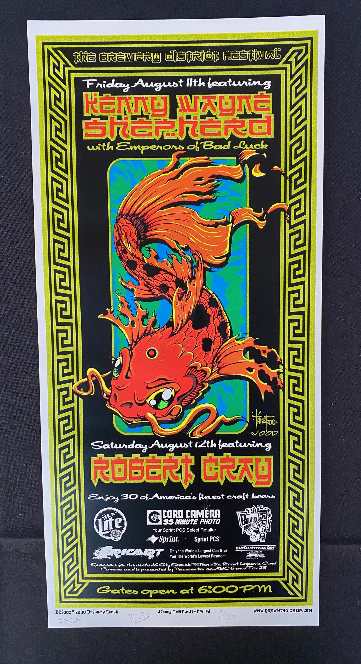 Kenny Wayne Shepherd Concert Poster August 12 2000 Arti (1 of 3)